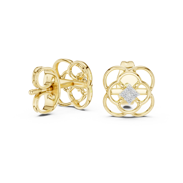 Shimmering Lab grown diamond Earrings pair