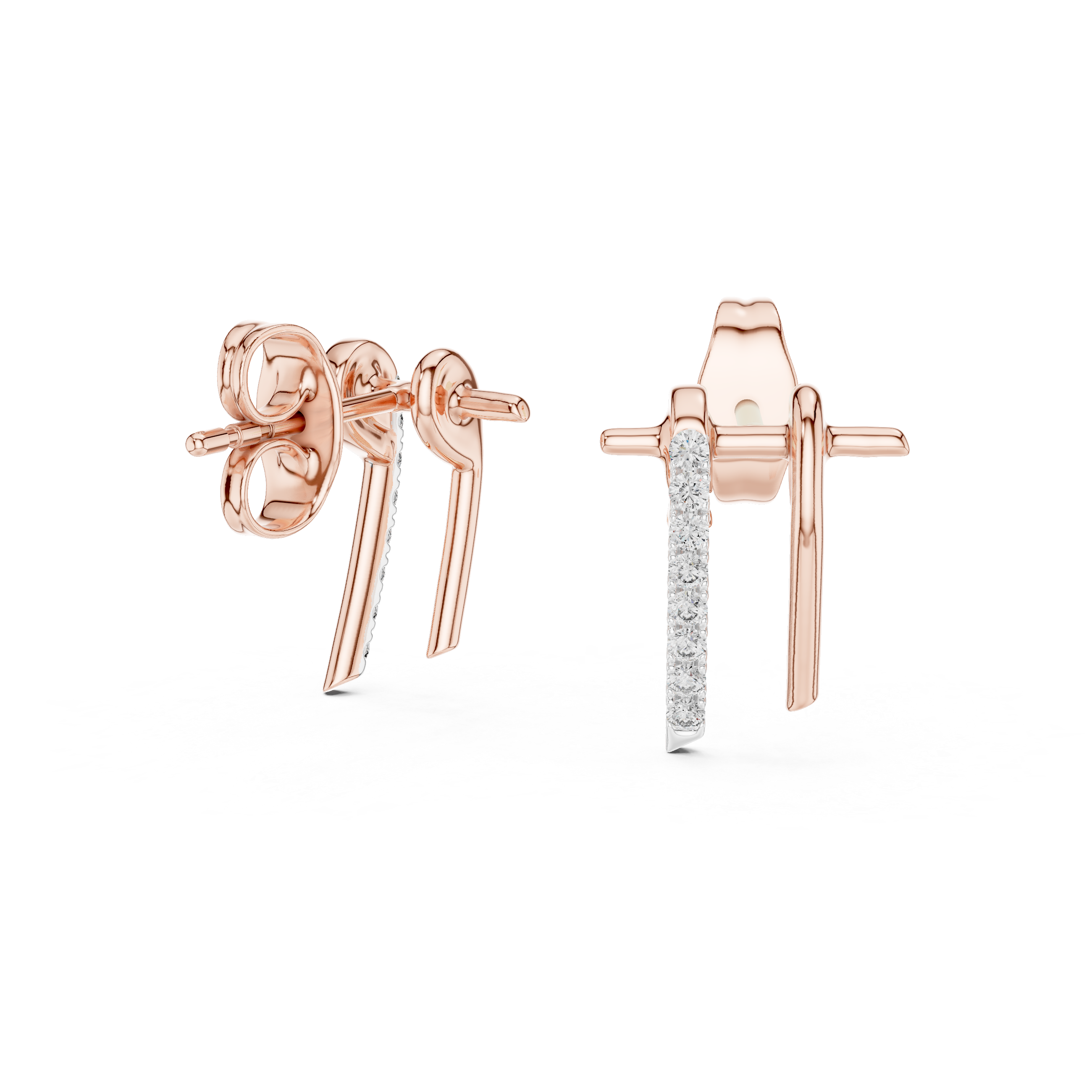 Gleaming Lab grown diamond Earrings set