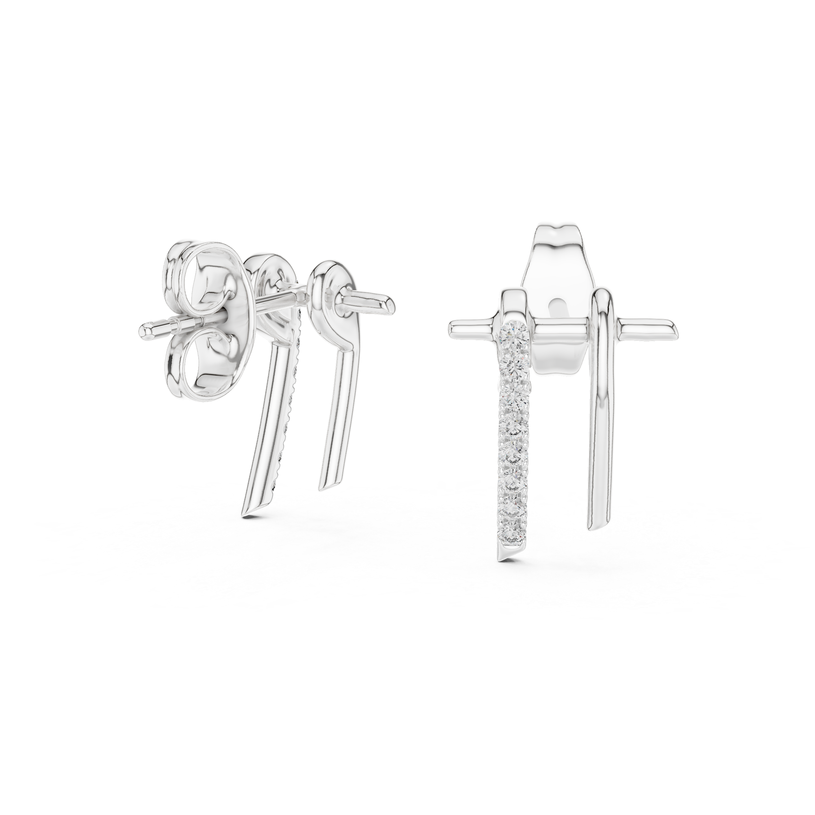 Gleaming Lab grown diamond Earrings set