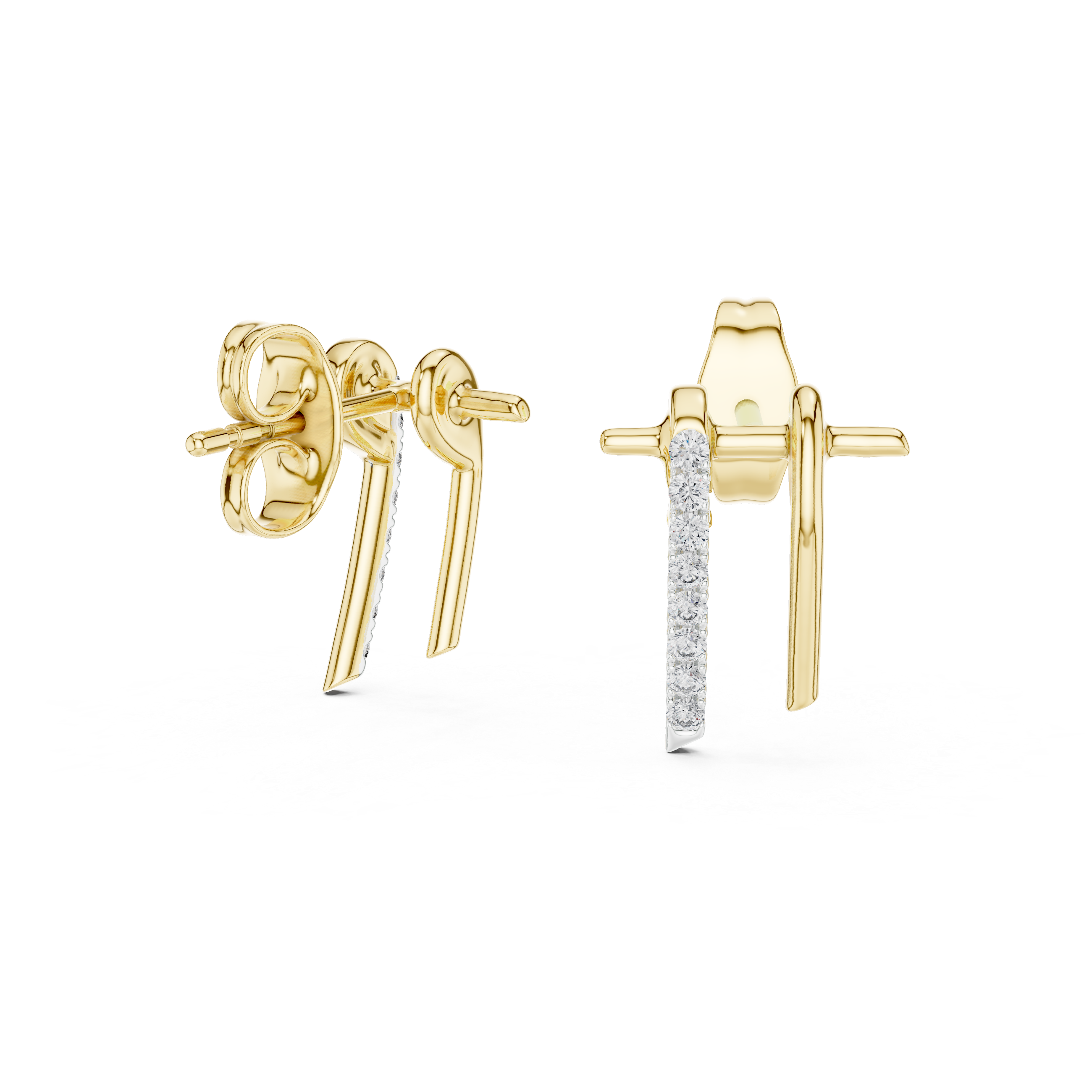 Gleaming Lab grown diamond Earrings set