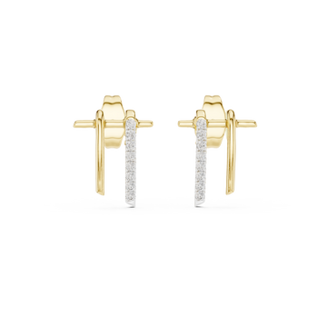 Gleaming Lab grown diamond Earrings set