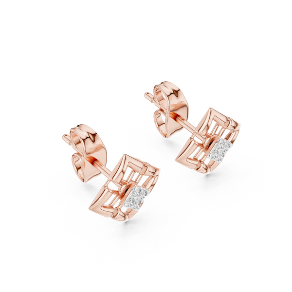 Lush Lab grown diamond Earrings motif
