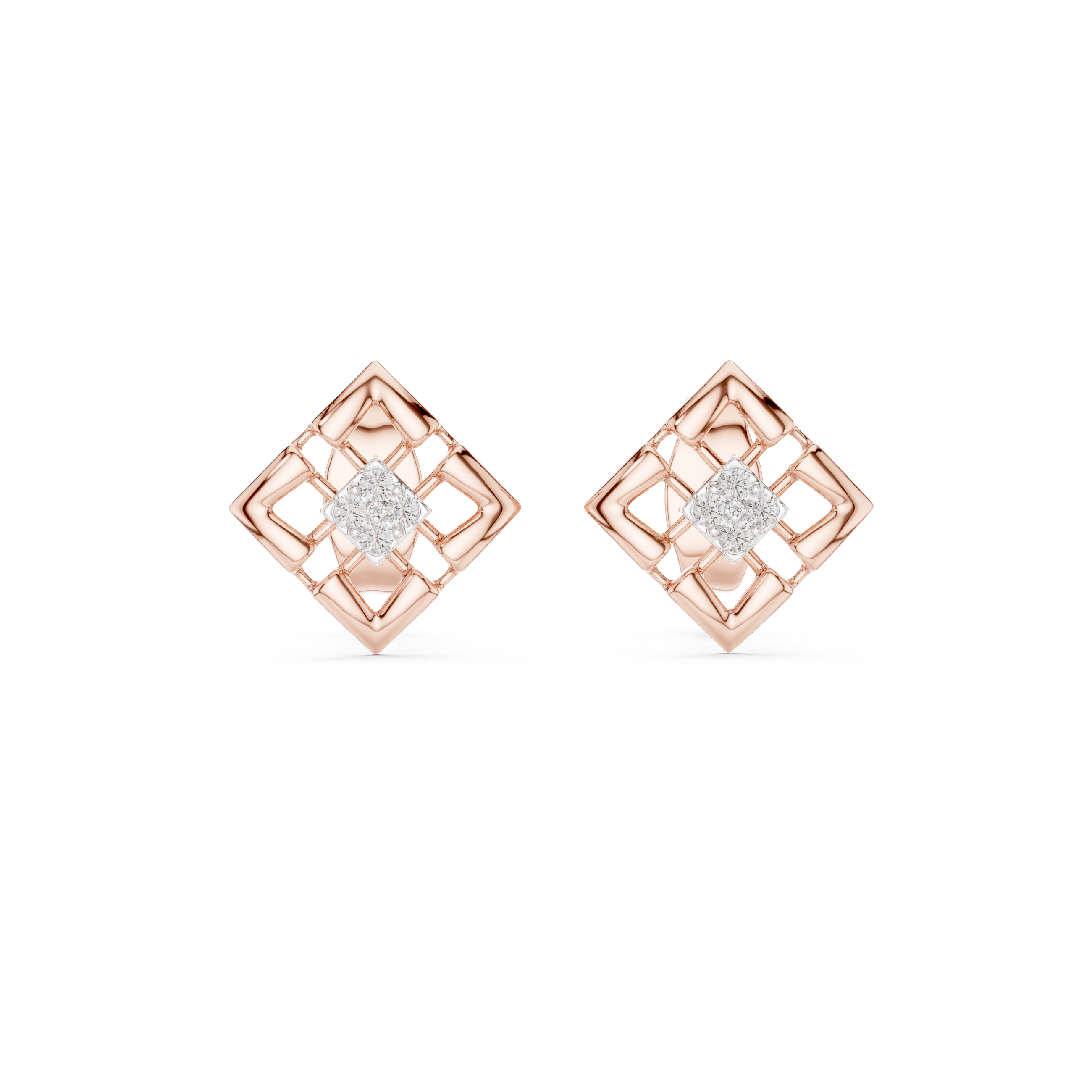 Lush Lab grown diamond Earrings motif