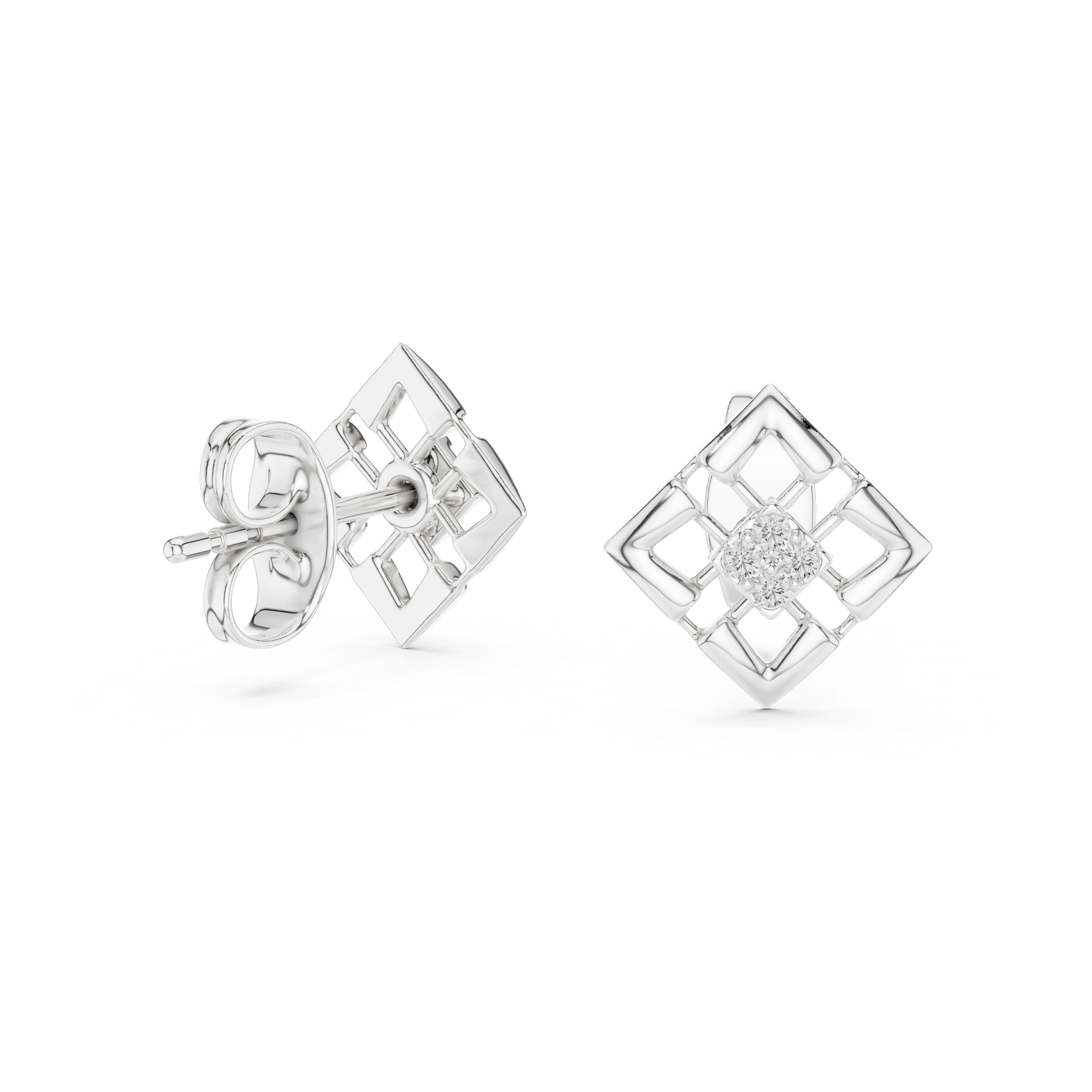 Lush Lab grown diamond Earrings motif