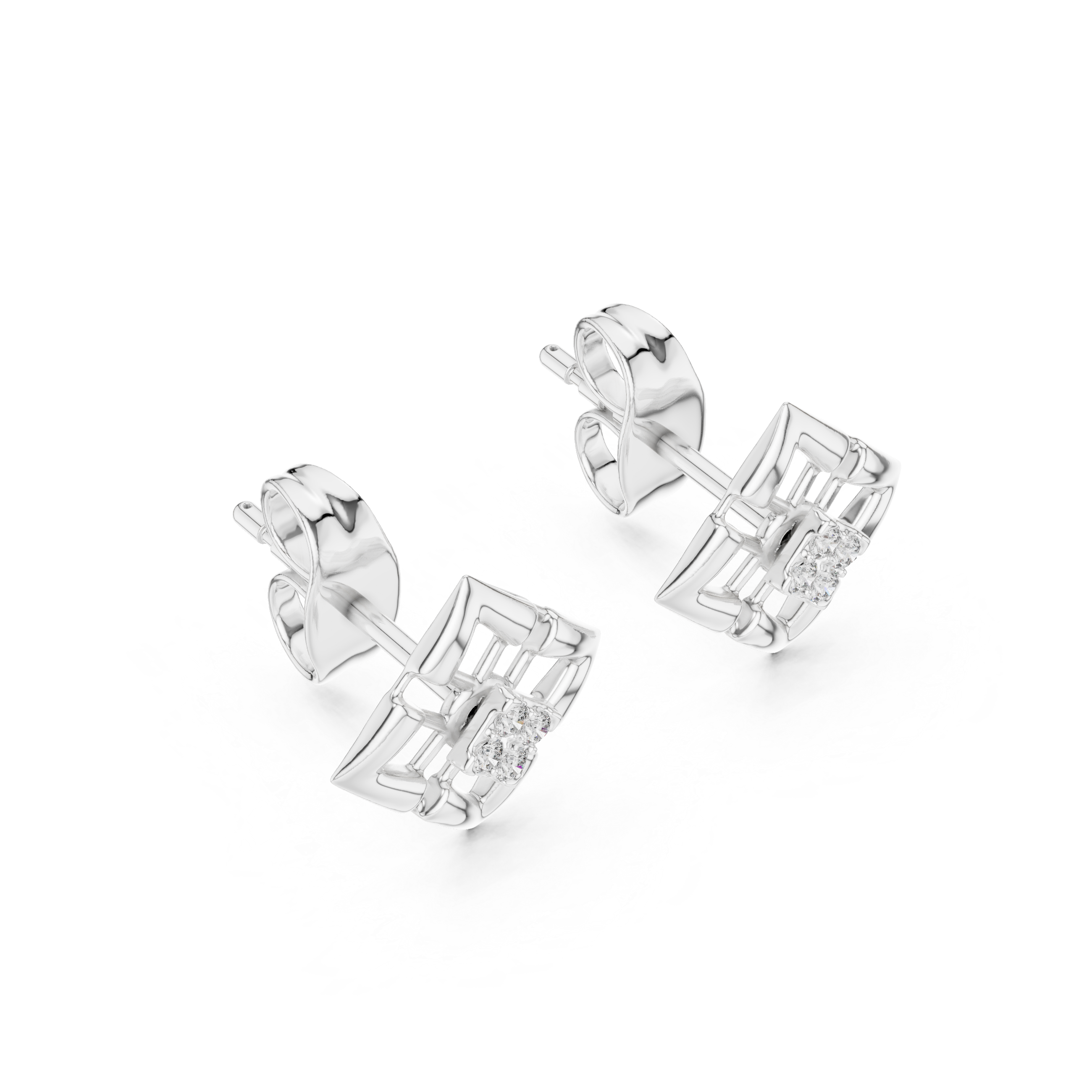 Lush Lab grown diamond Earrings motif