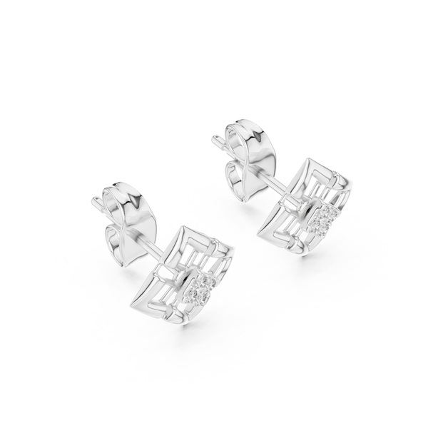 Lush Lab grown diamond Earrings motif