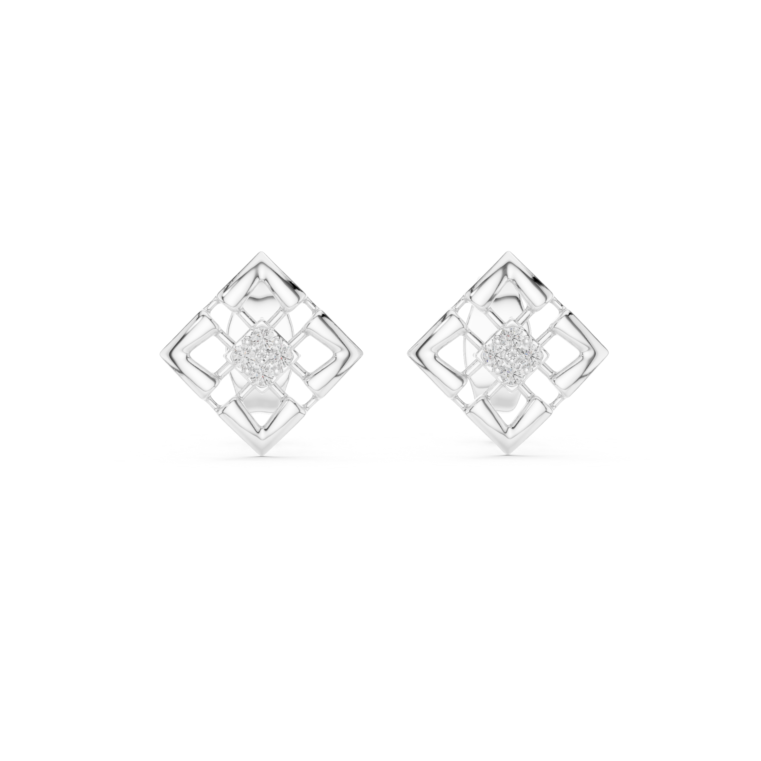Lush Lab grown diamond Earrings motif