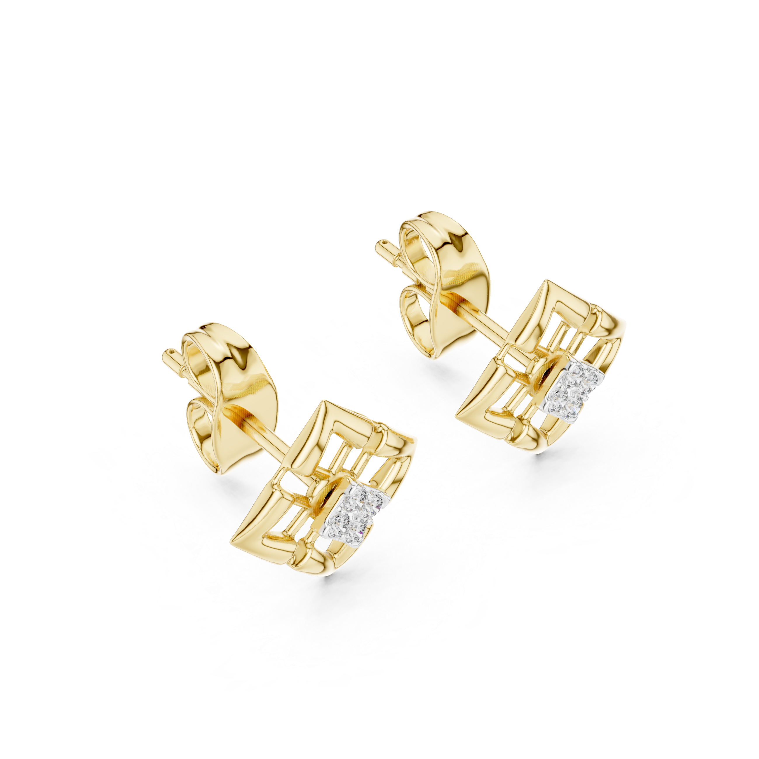 Lush Lab grown diamond Earrings motif