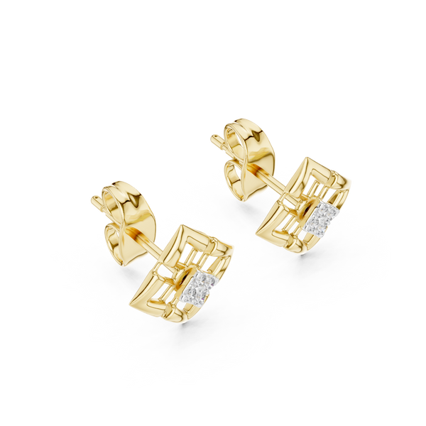 Lush Lab grown diamond Earrings motif