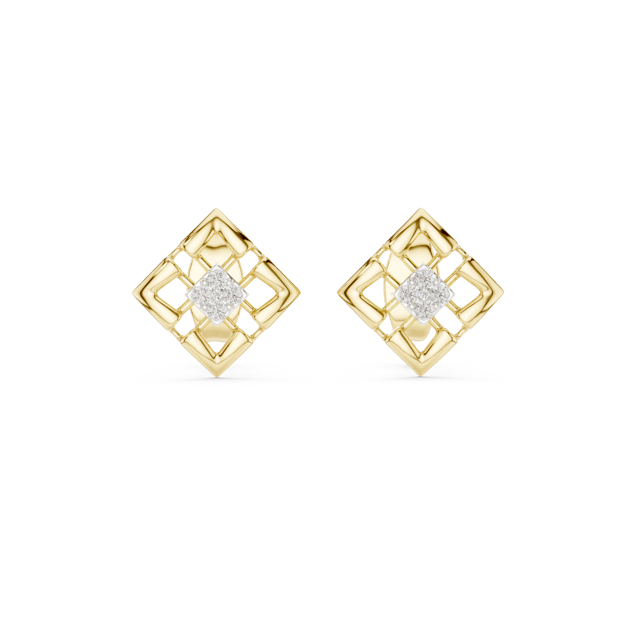 Lush Lab grown diamond Earrings motif