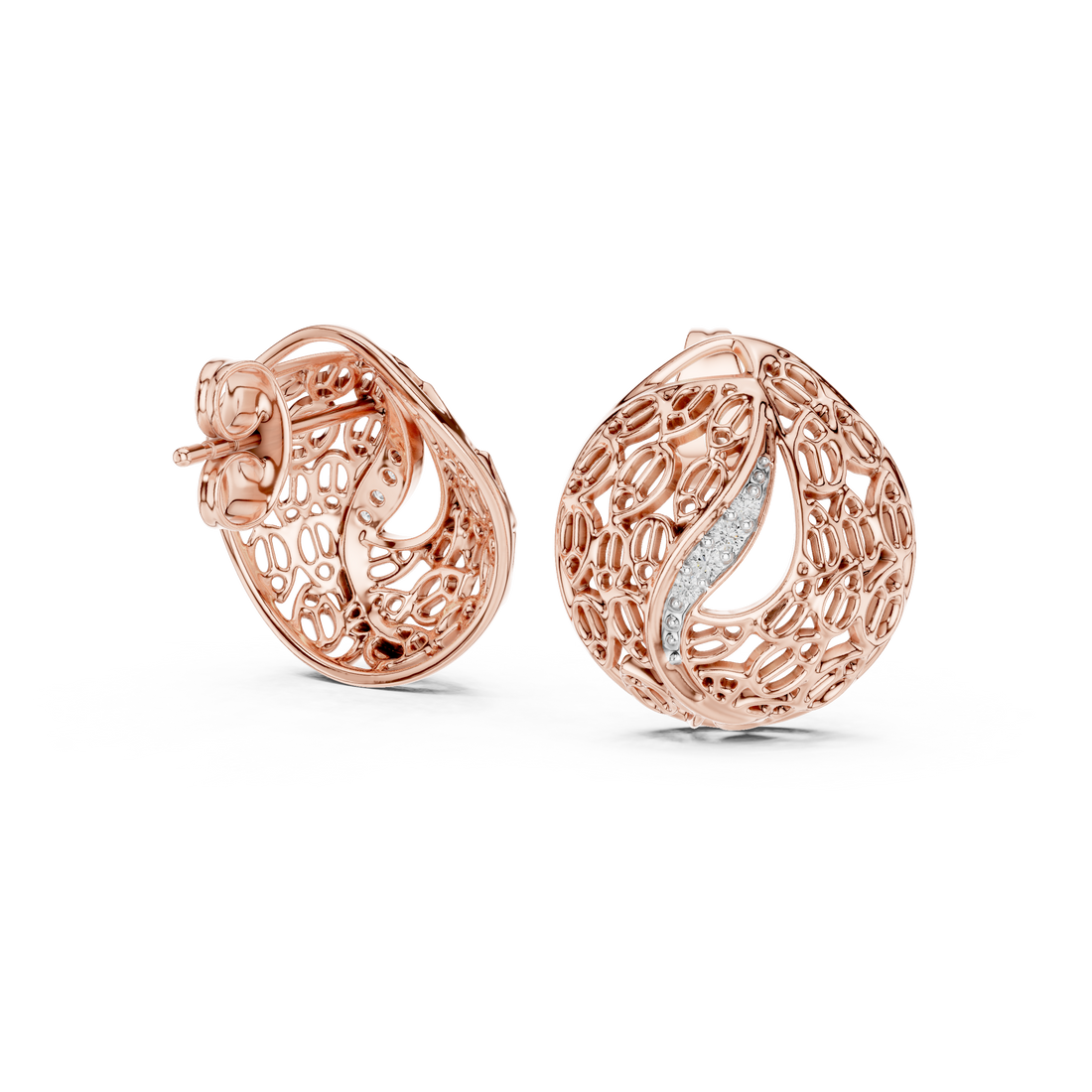 Hypnotic Lab grown diamond Earrings pair