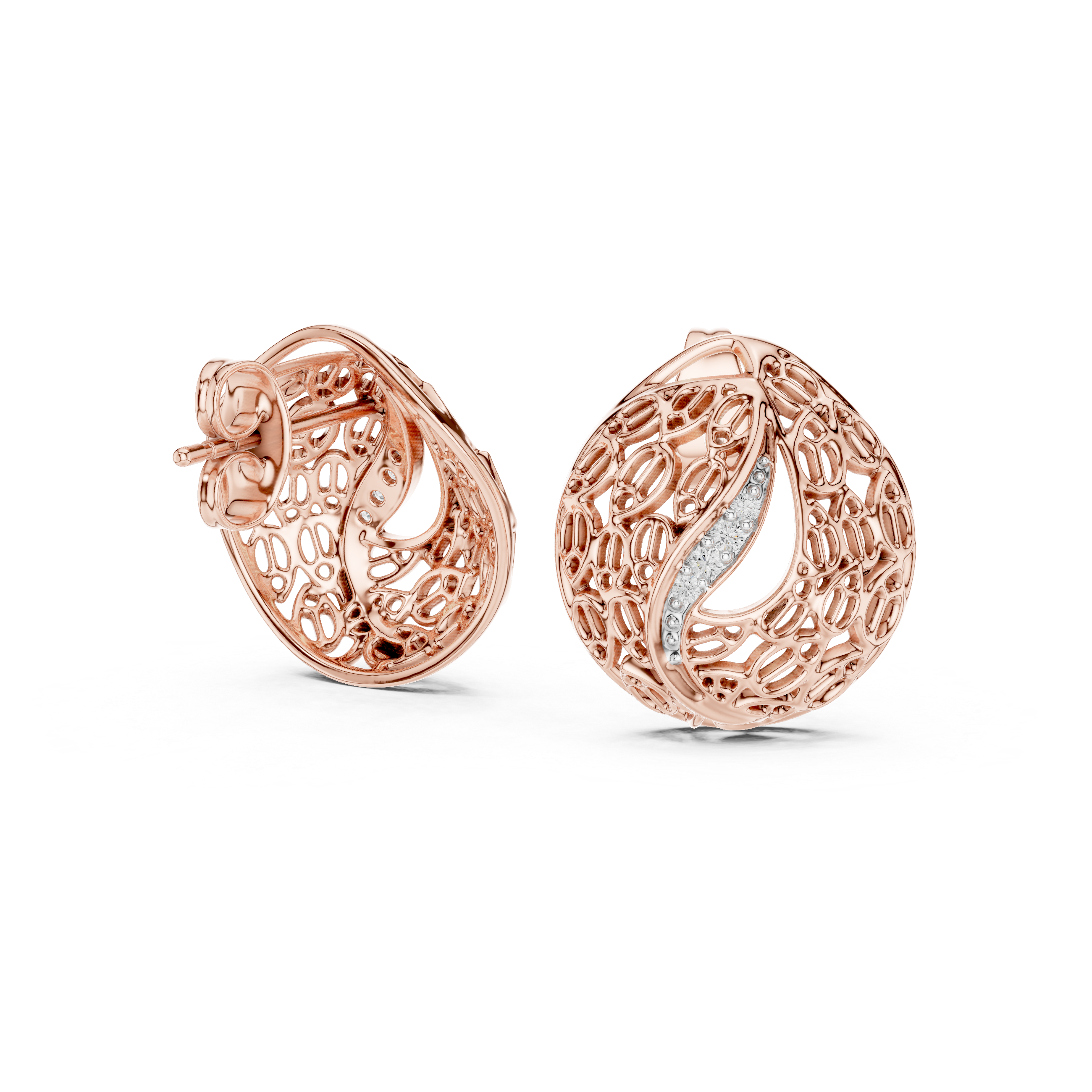 Hypnotic Lab grown diamond Earrings pair
