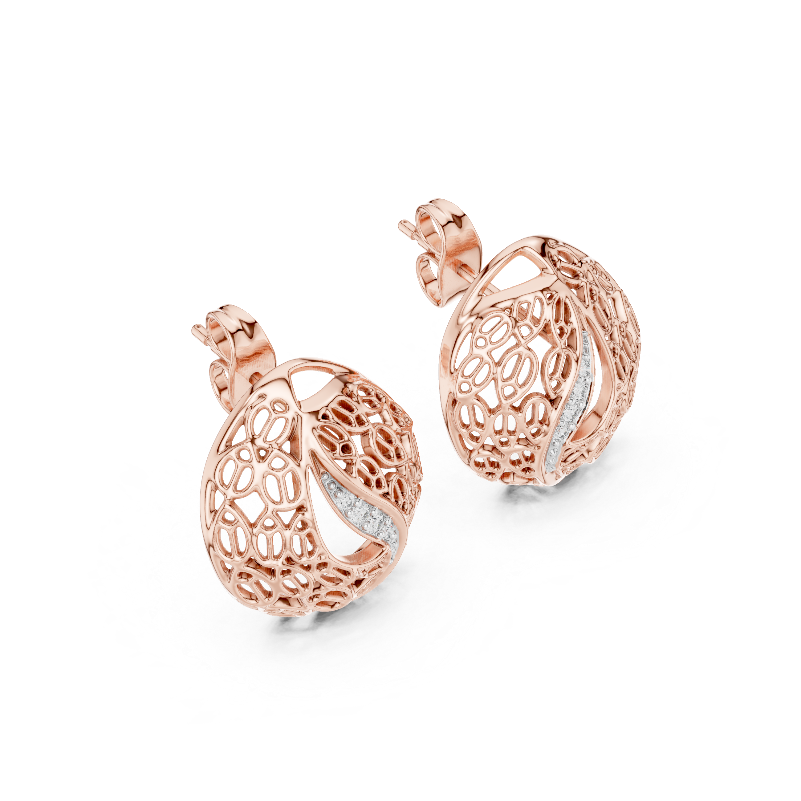 Hypnotic Lab grown diamond Earrings pair