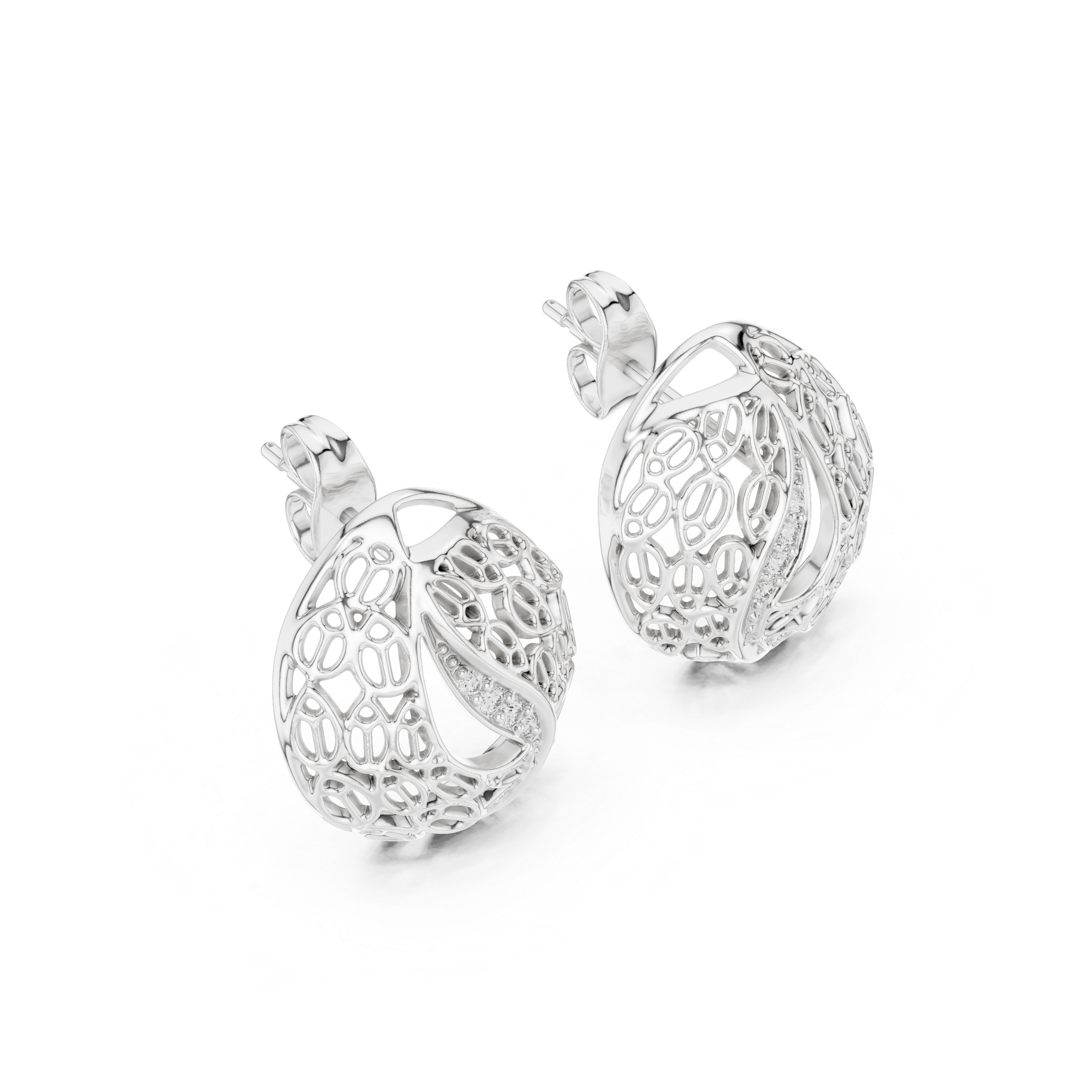 Hypnotic Lab grown diamond Earrings pair