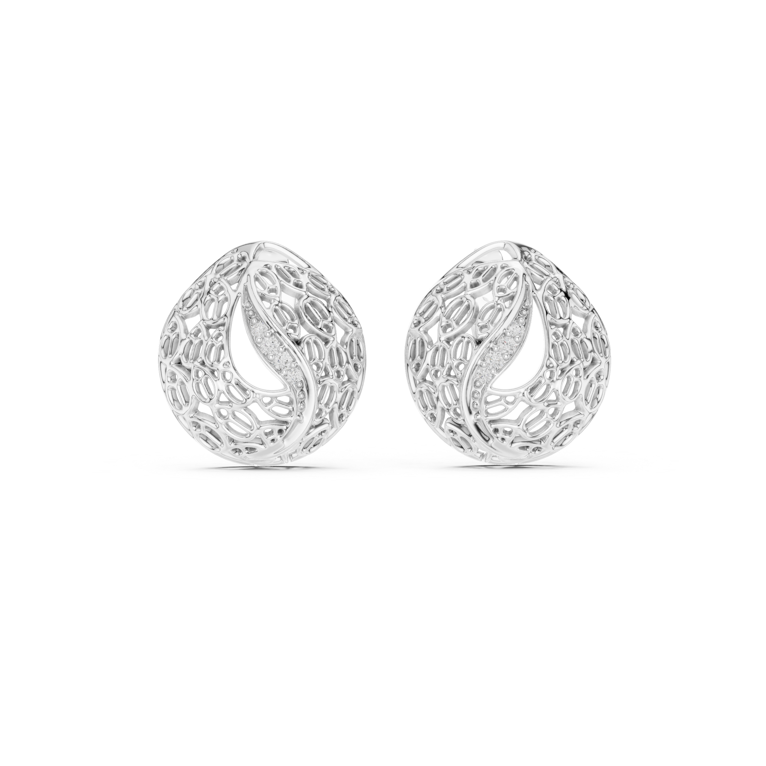 Hypnotic Lab grown diamond Earrings pair