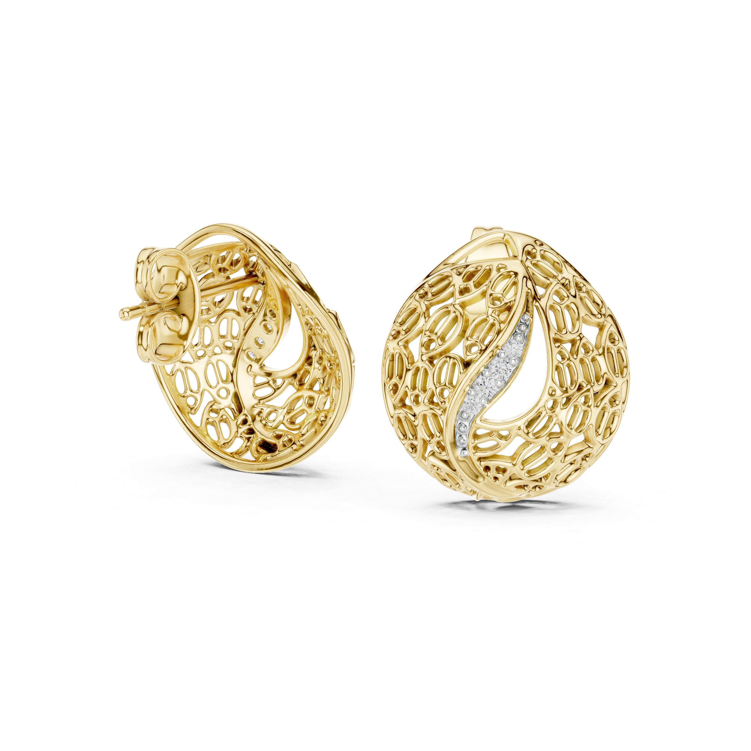 Hypnotic Lab grown diamond Earrings pair
