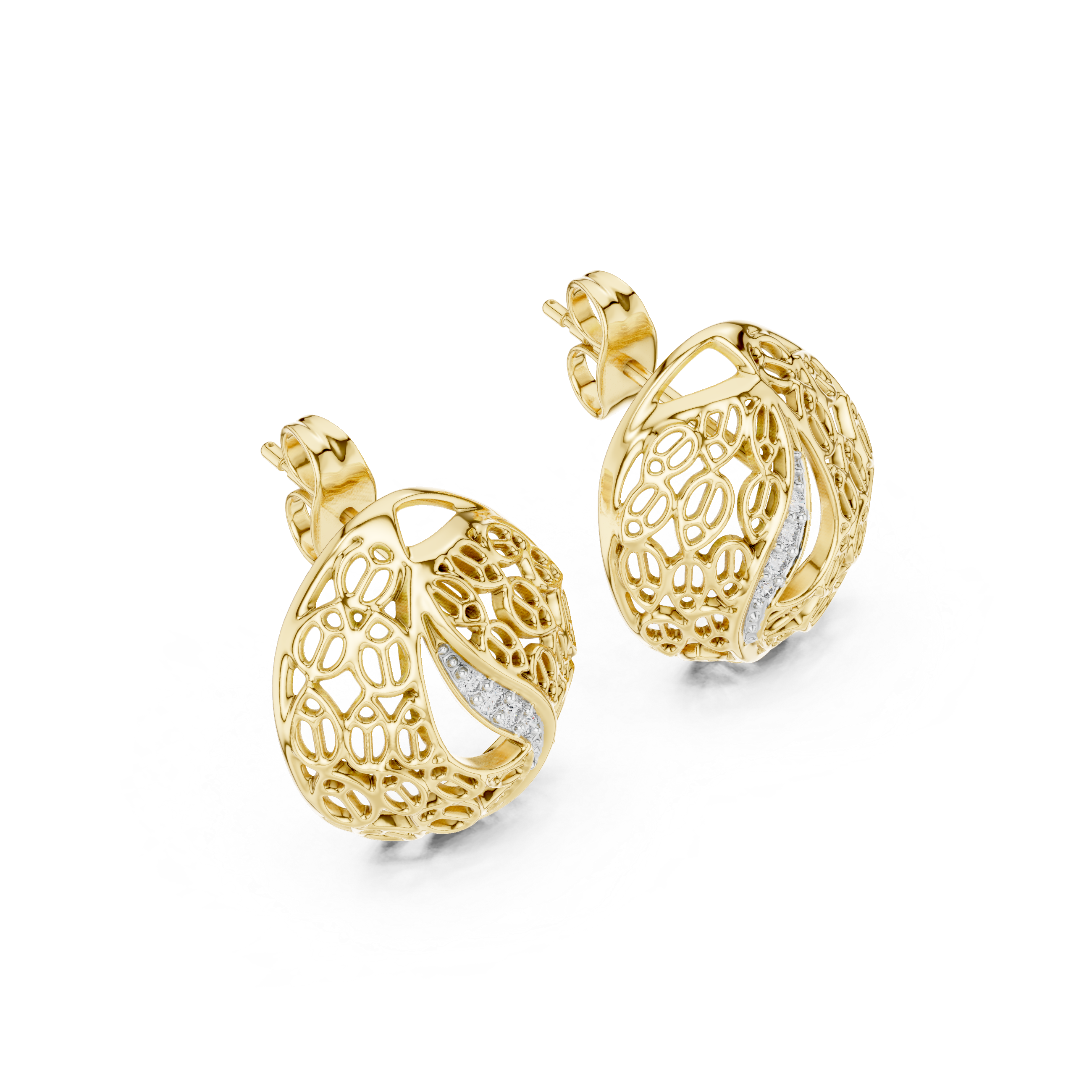 Hypnotic Lab grown diamond Earrings pair