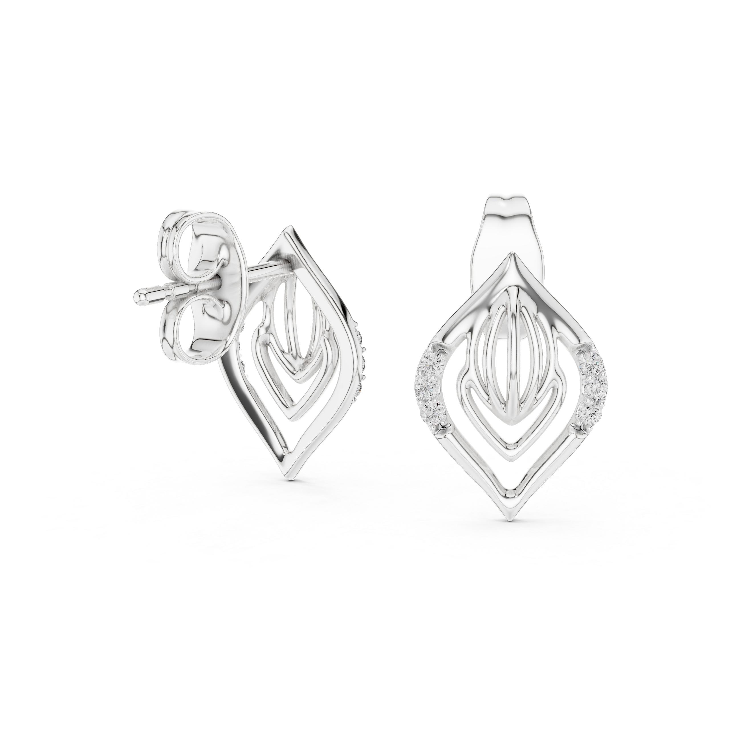Impeccable Lab grown diamond Earrings motif