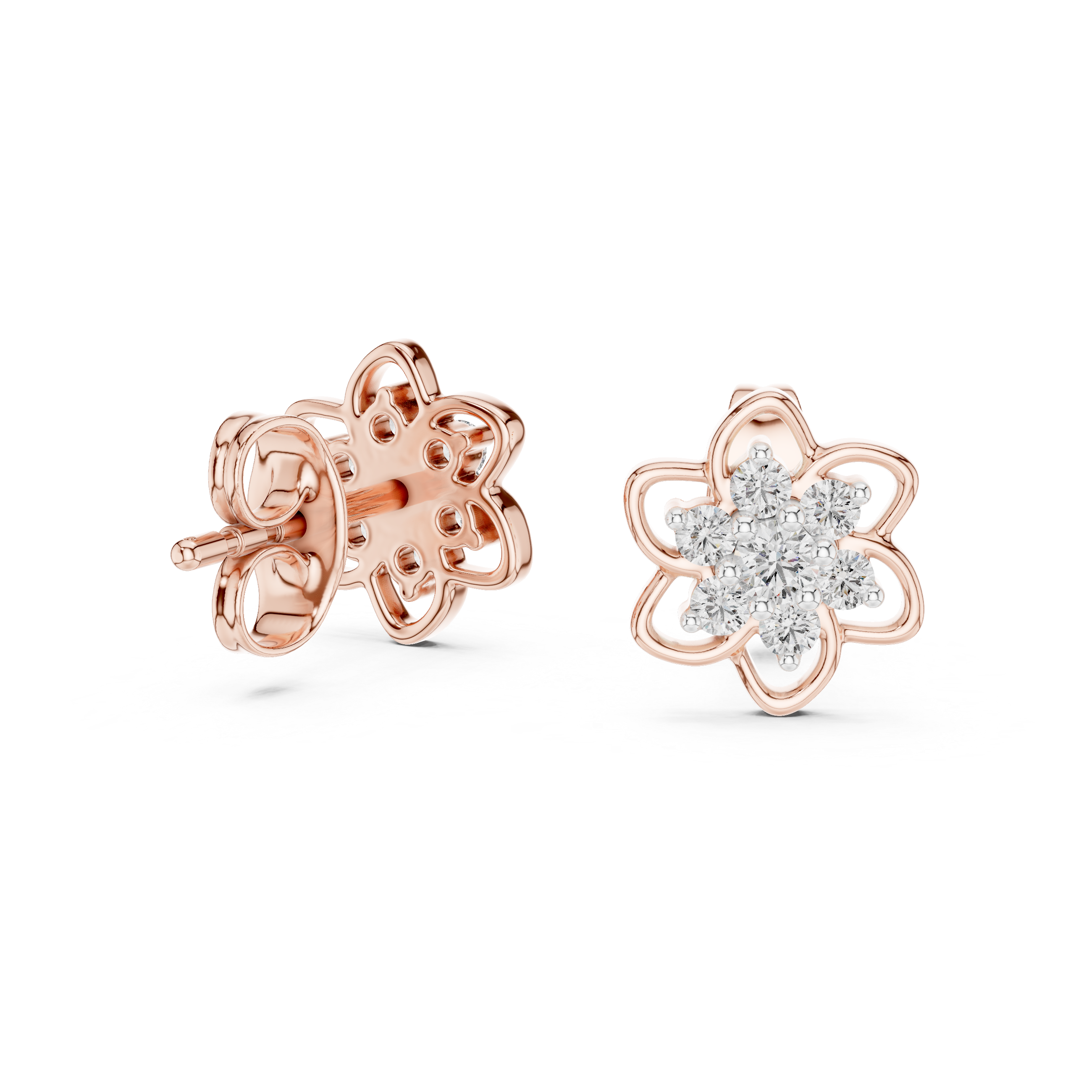 Sterling Lab grown diamond Earrings piece