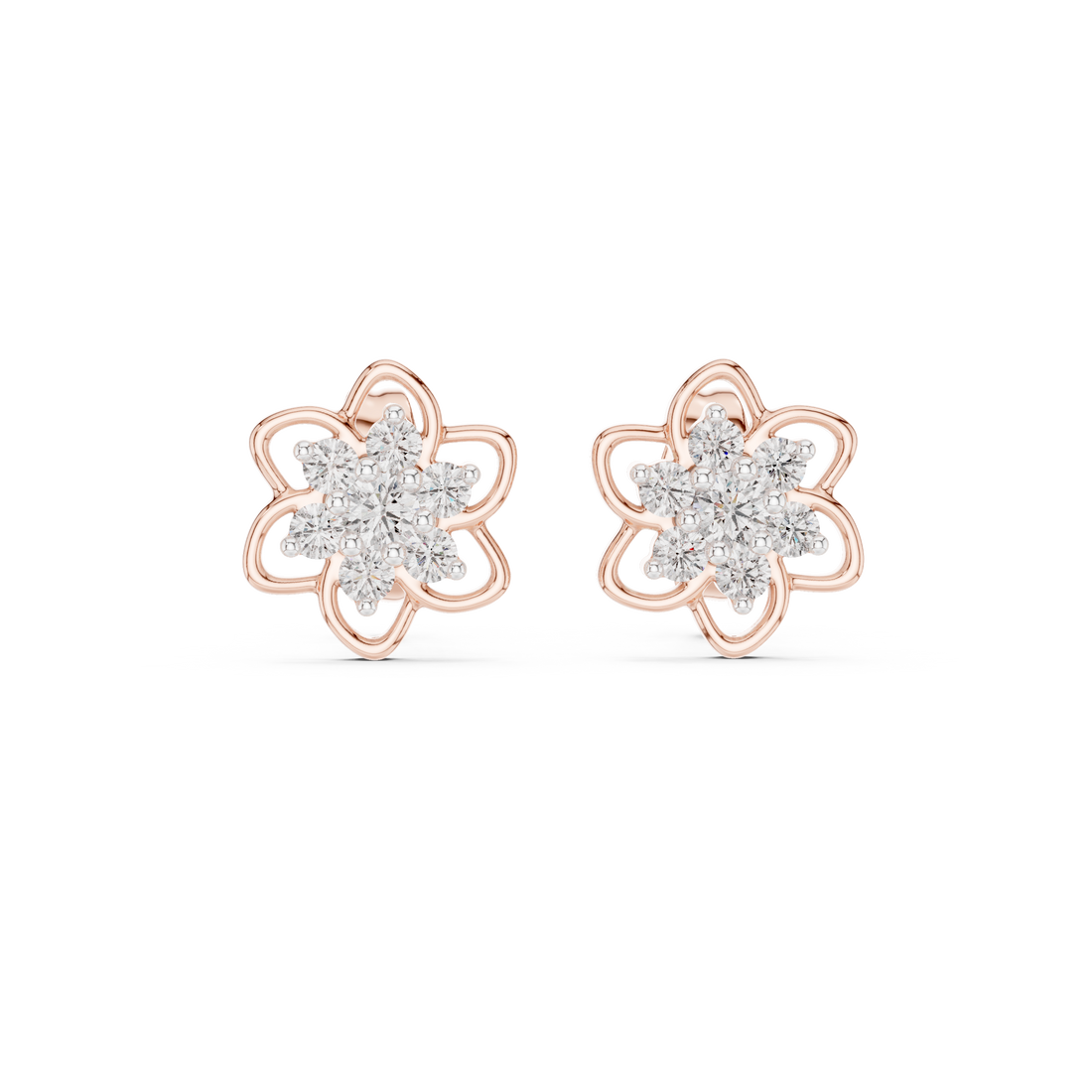 Sterling Lab grown diamond Earrings piece