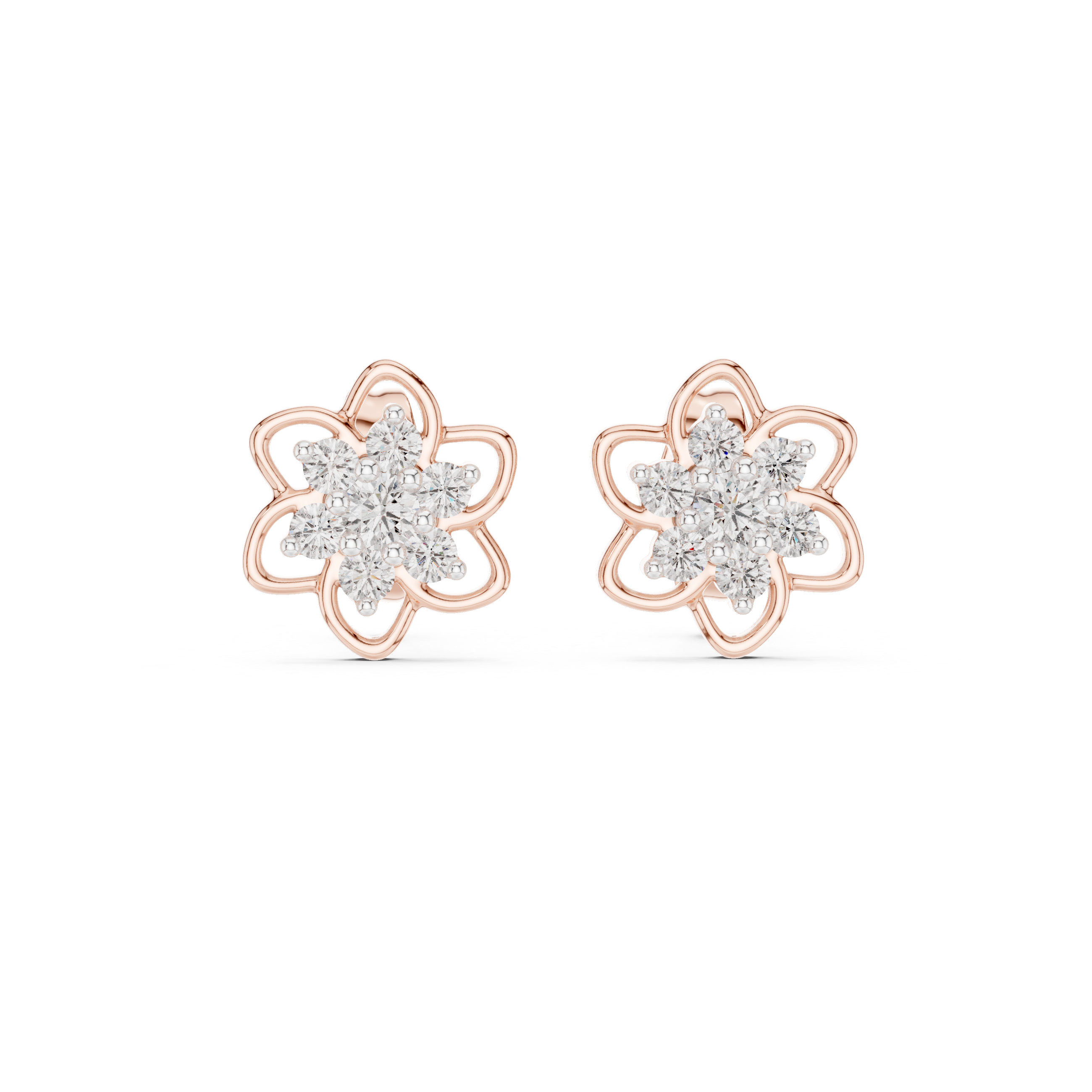 Sterling Lab grown diamond Earrings piece