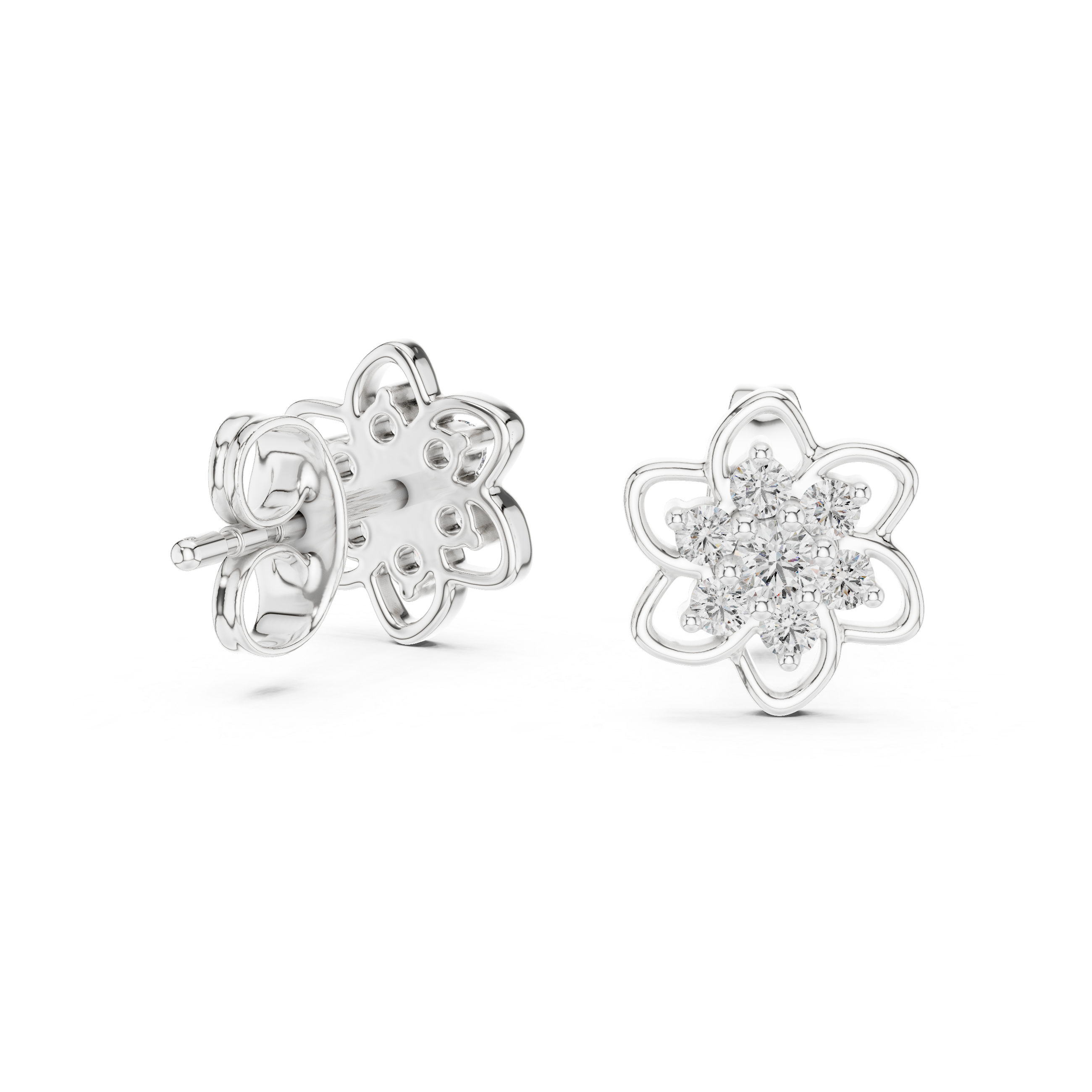 Sterling Lab grown diamond Earrings piece