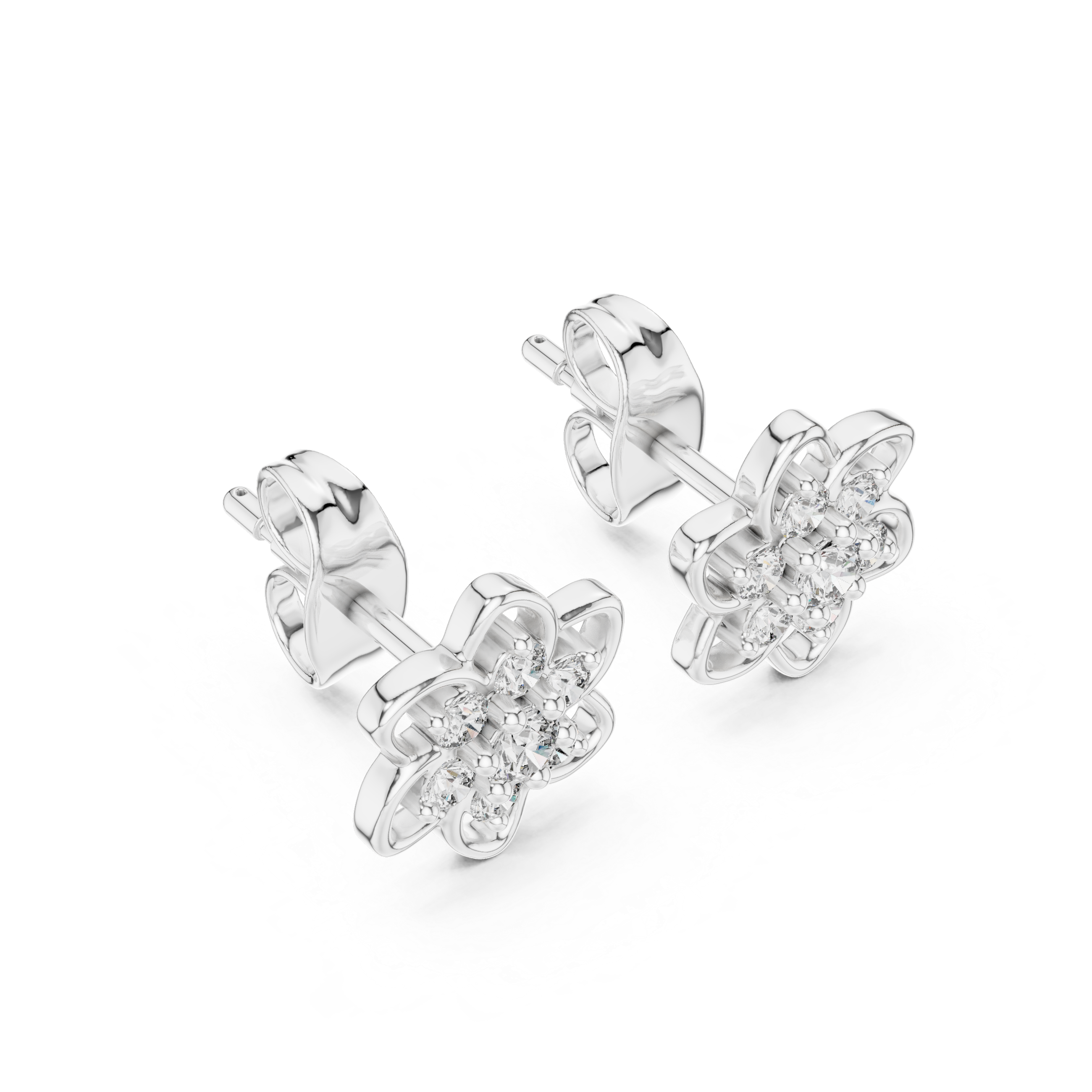 Sterling Lab grown diamond Earrings piece