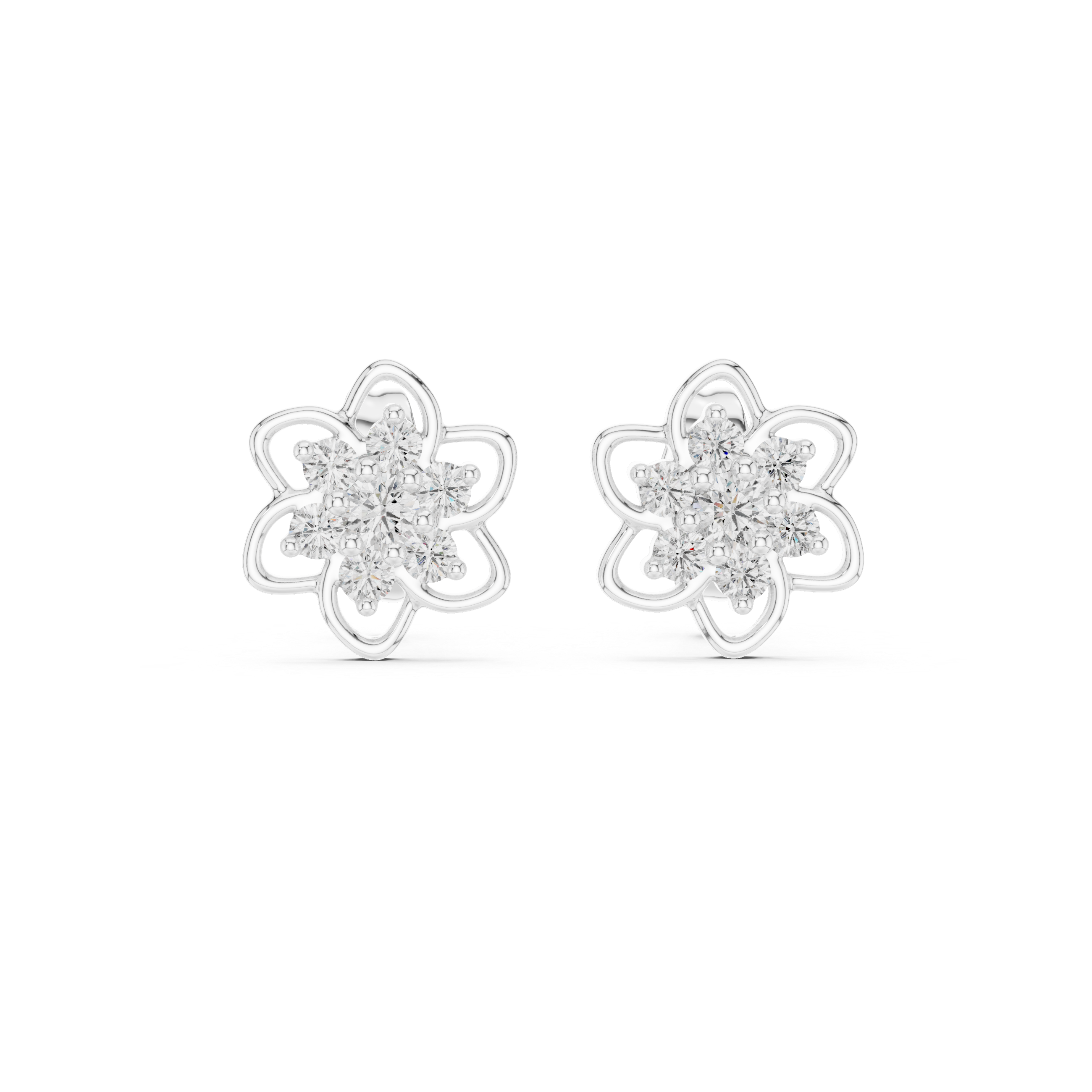 Sterling Lab grown diamond Earrings piece