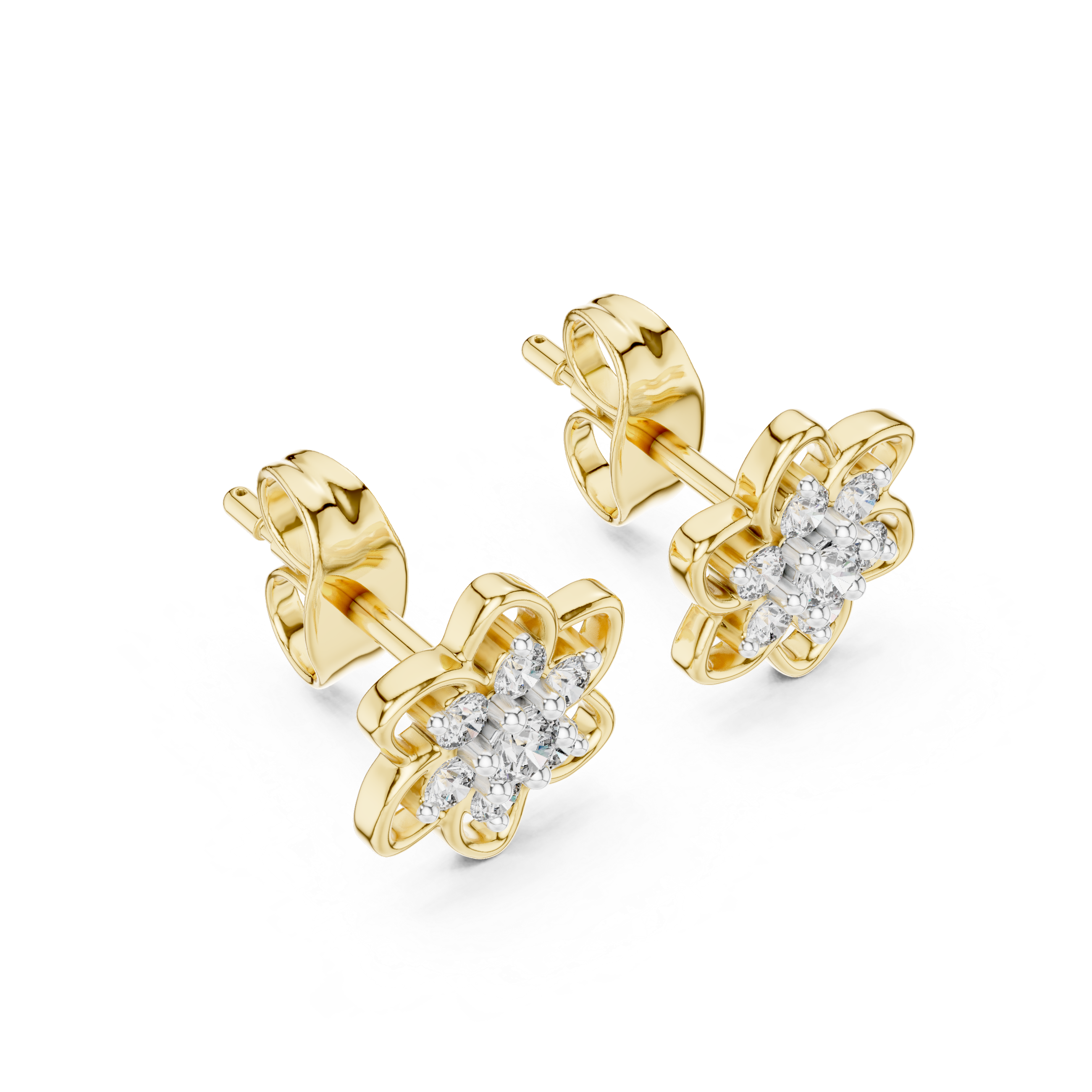 Sterling Lab grown diamond Earrings piece
