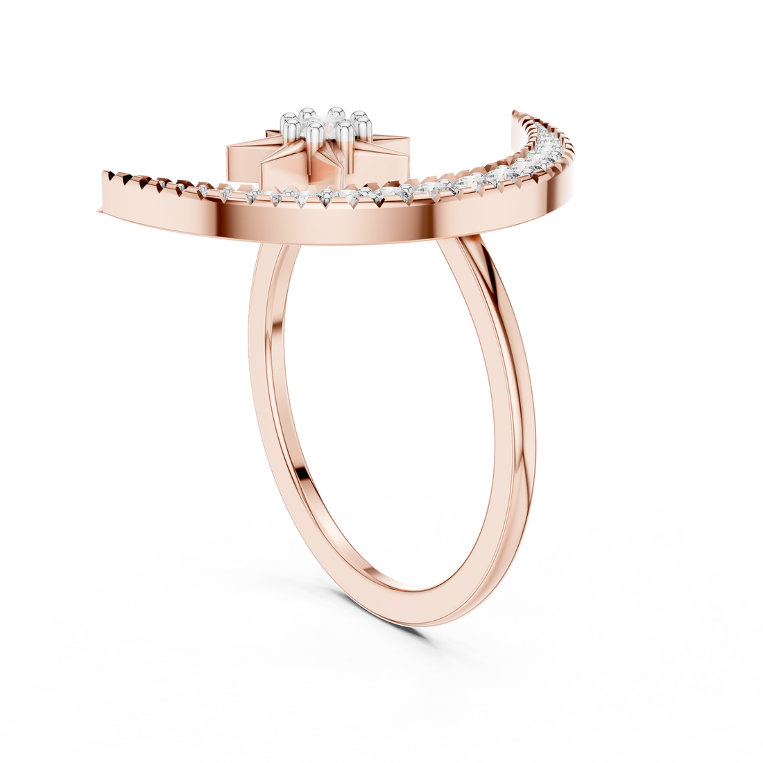 Singular Lab grown diamond Rings band