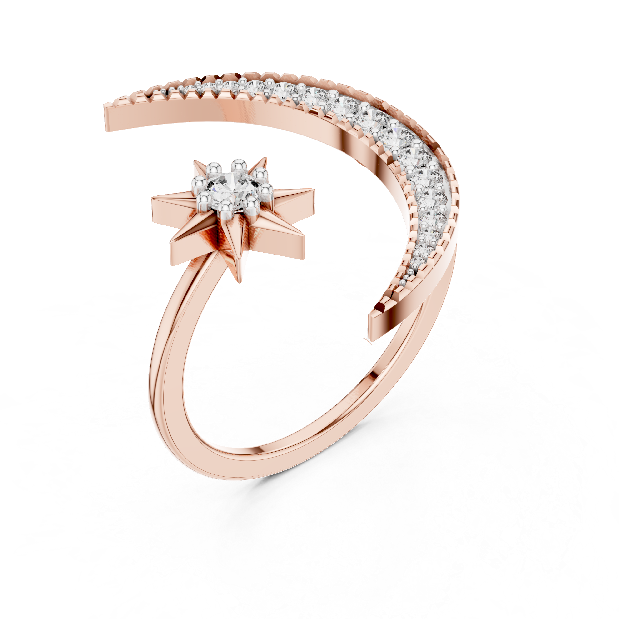 Singular Lab grown diamond Rings band