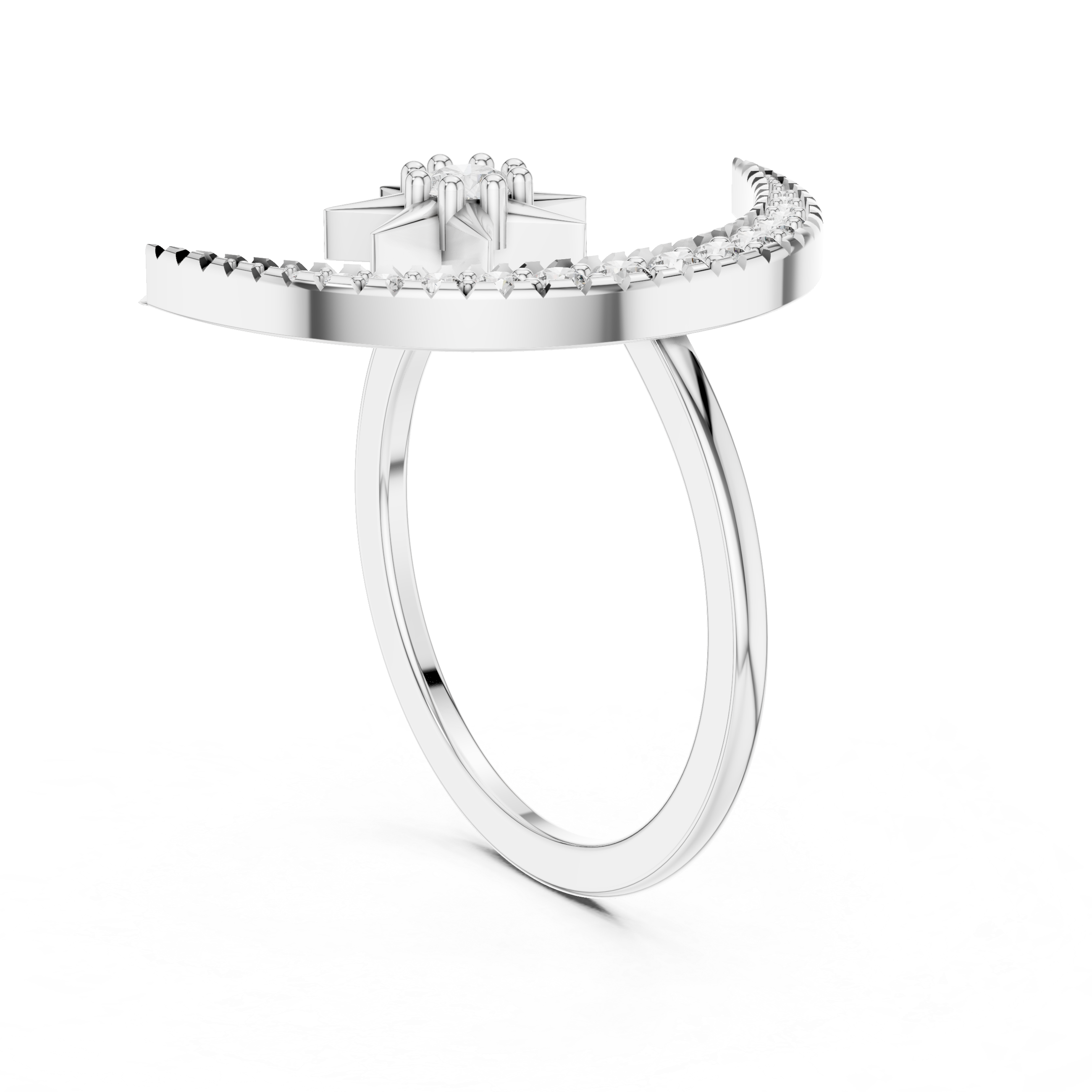 Singular Lab grown diamond Rings band