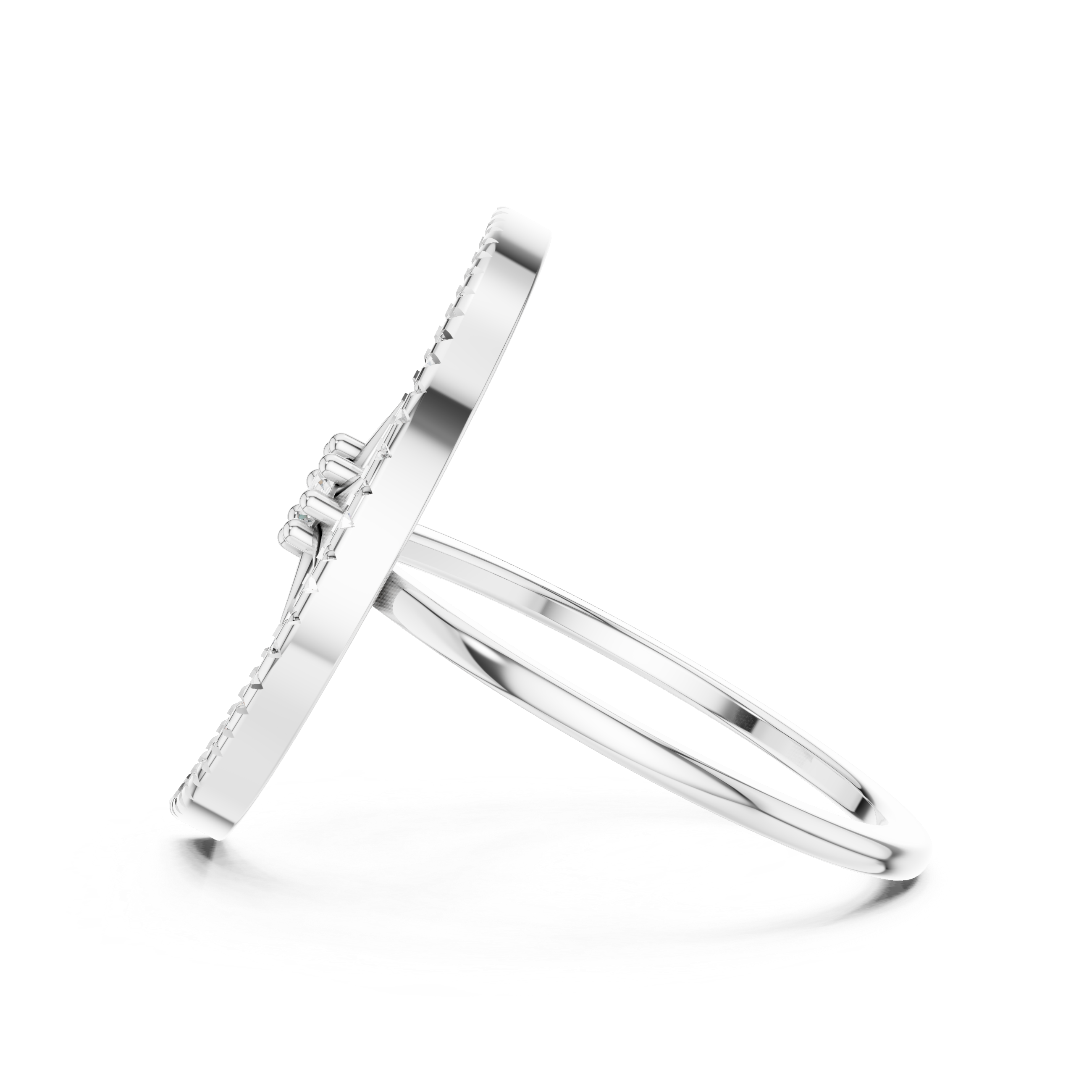 Singular Lab grown diamond Rings band