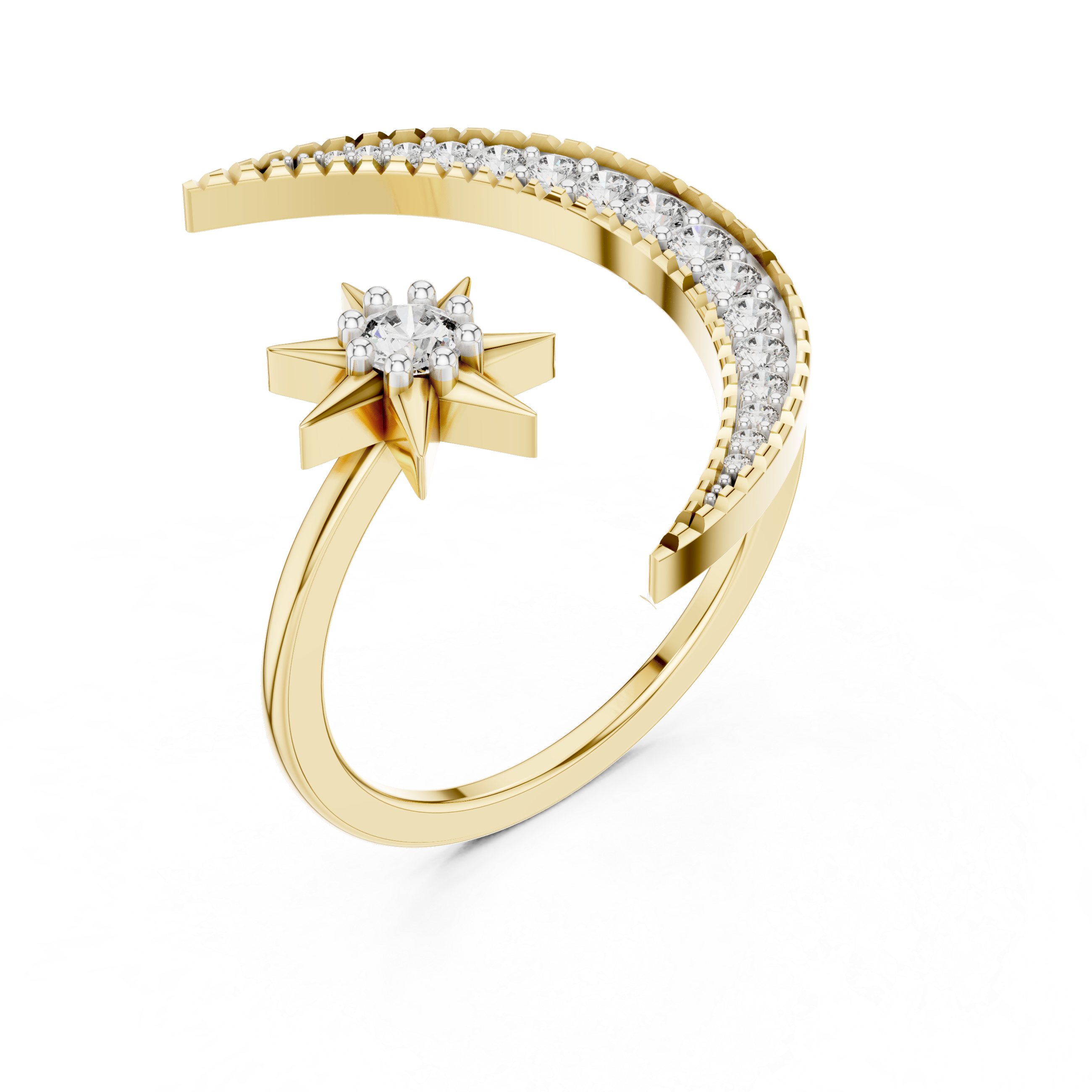 Singular Lab grown diamond Rings band