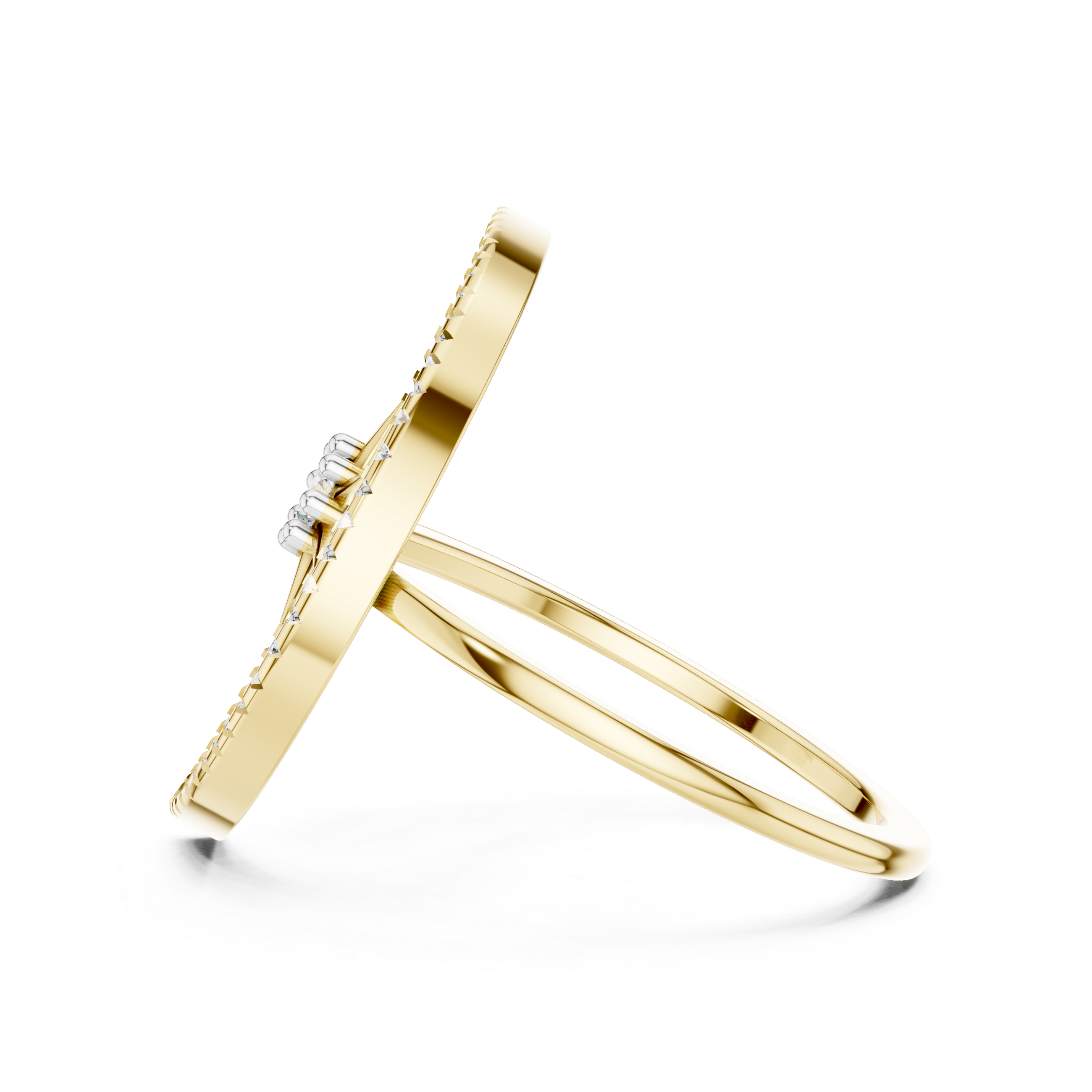 Singular Lab grown diamond Rings band