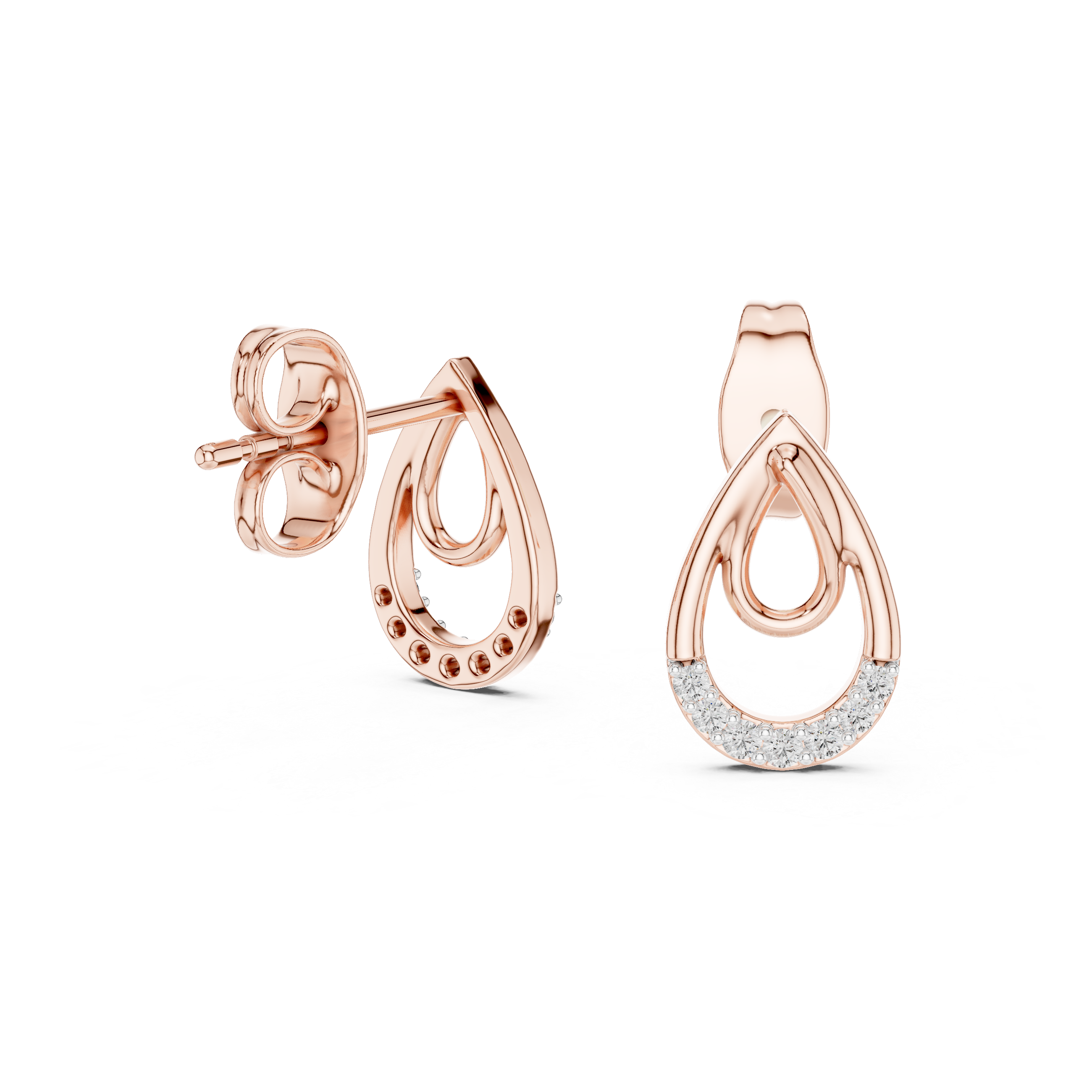 Angelic Lab grown diamond Earrings pair
