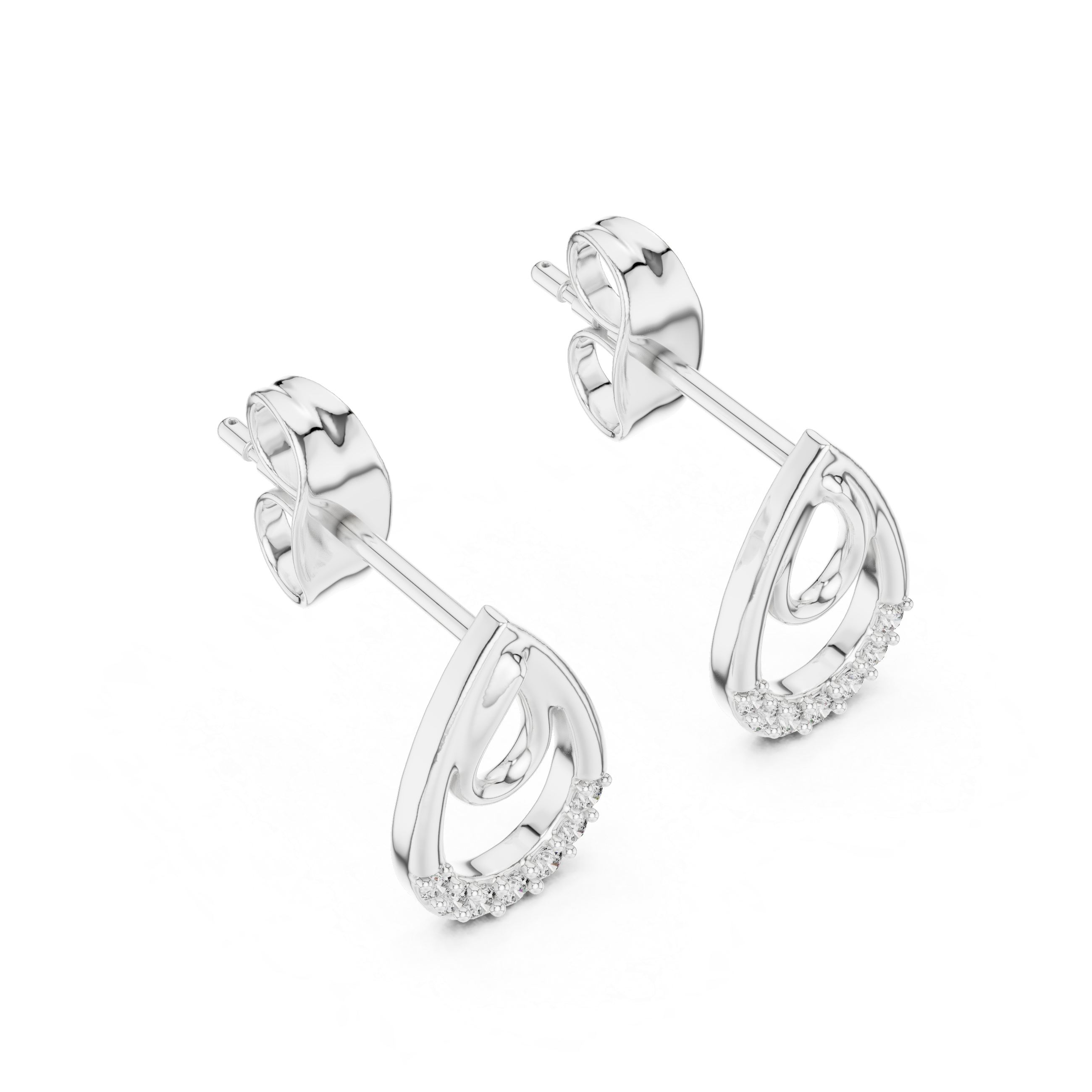 Angelic Lab grown diamond Earrings pair