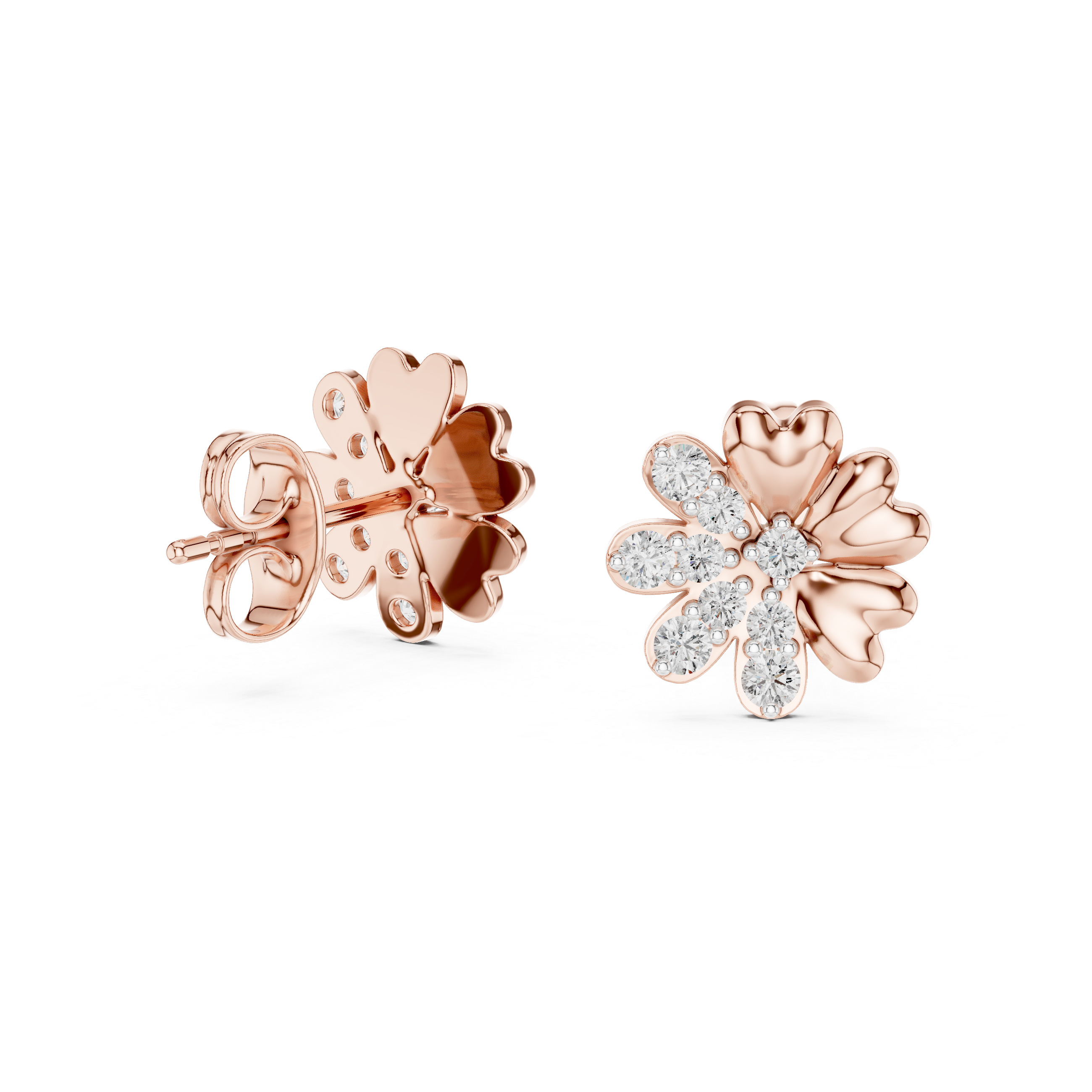 Miraculous Lab grown diamond Earrings motif