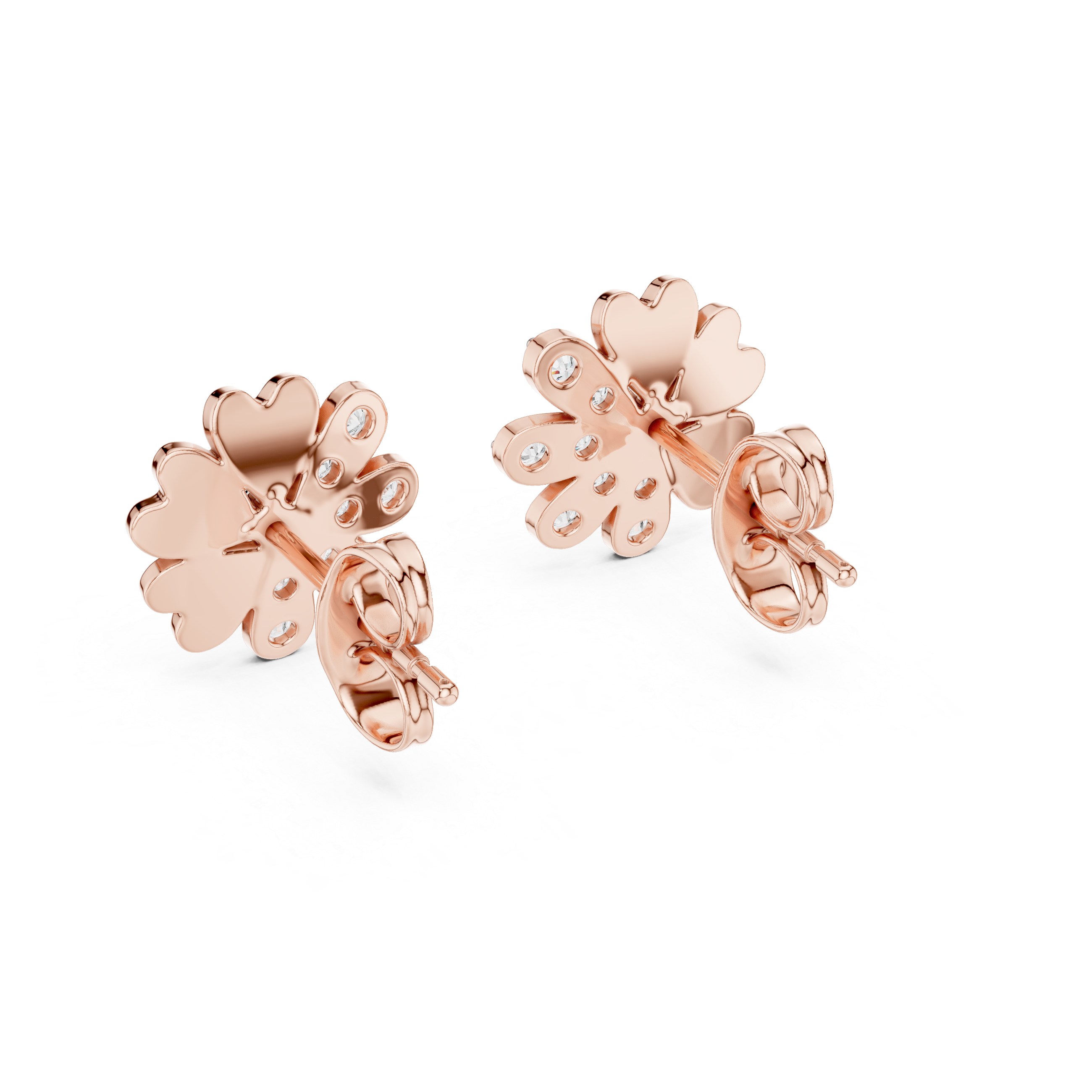 Miraculous Lab grown diamond Earrings motif