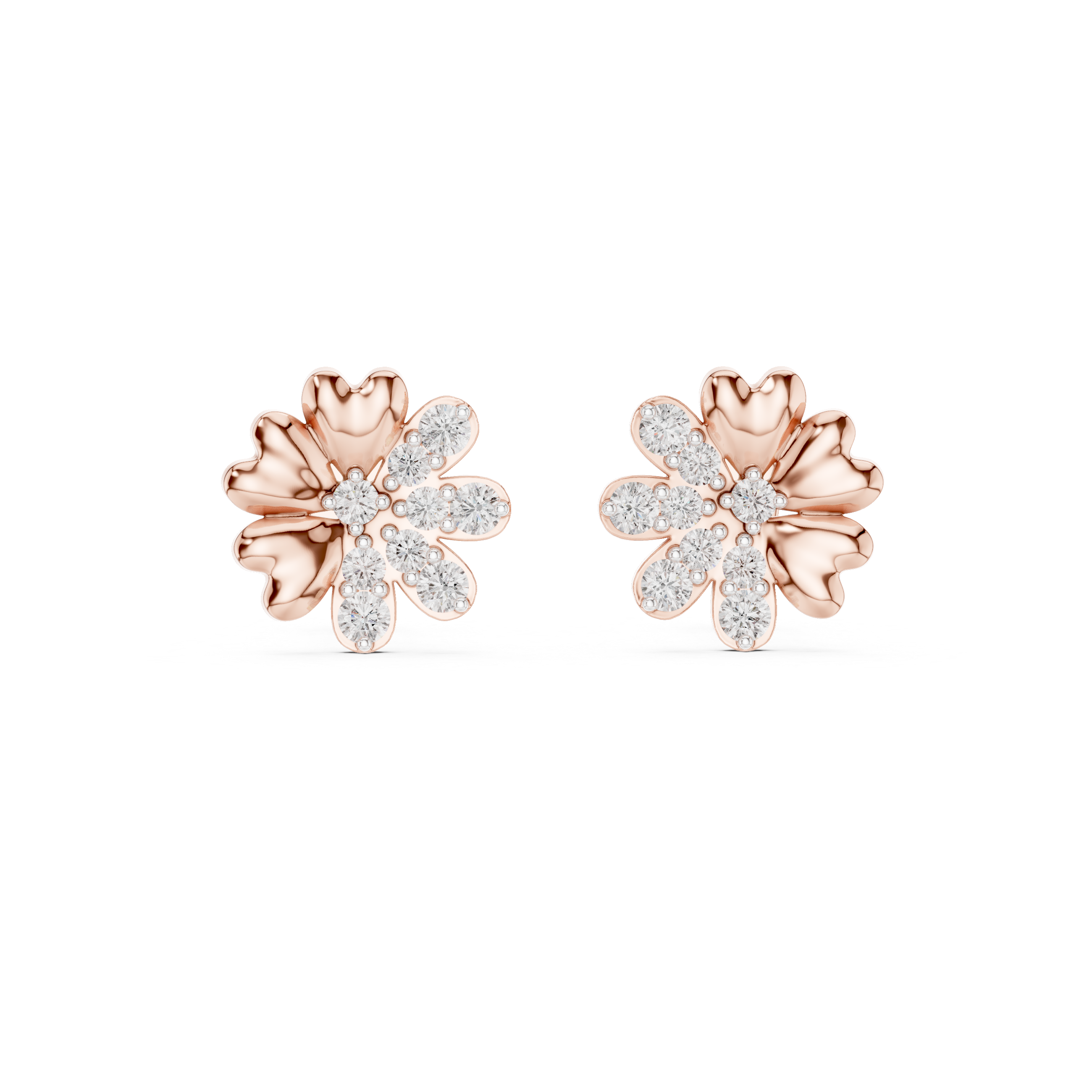 Miraculous Lab grown diamond Earrings motif