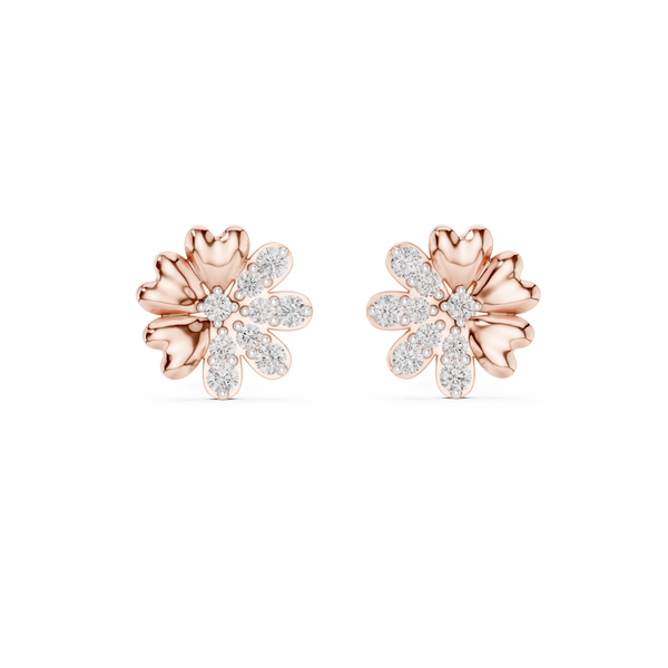 Miraculous Lab grown diamond Earrings motif