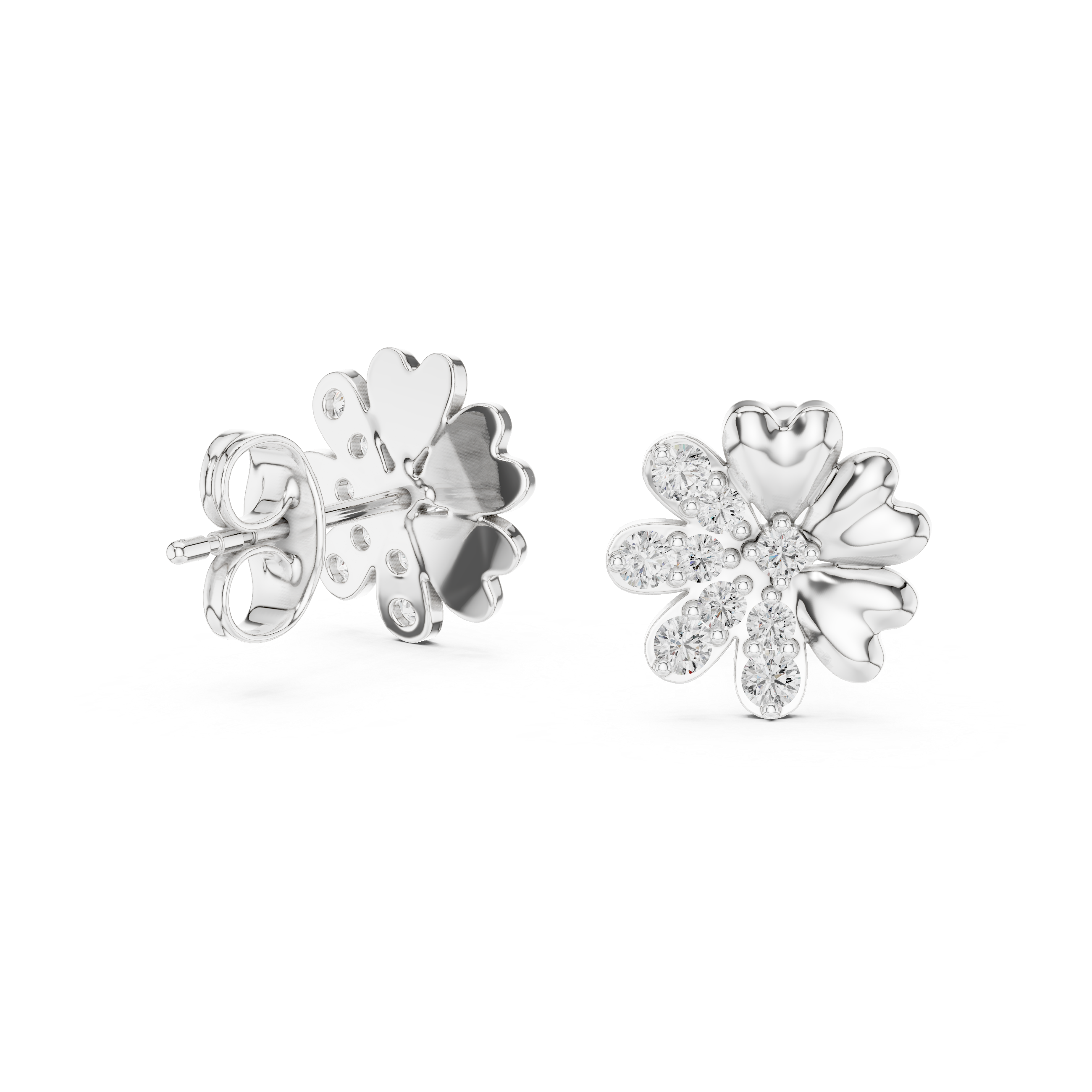Miraculous Lab grown diamond Earrings motif
