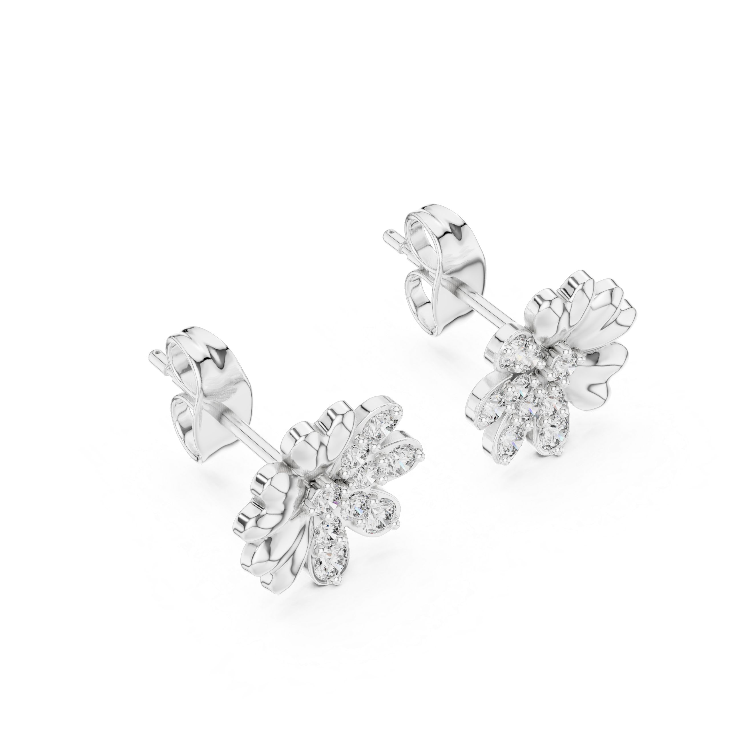 Miraculous Lab grown diamond Earrings motif