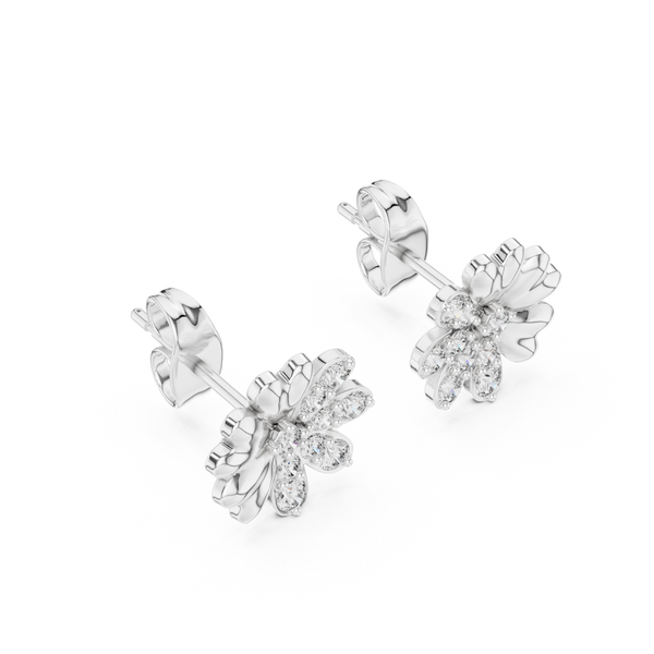 Miraculous Lab grown diamond Earrings motif