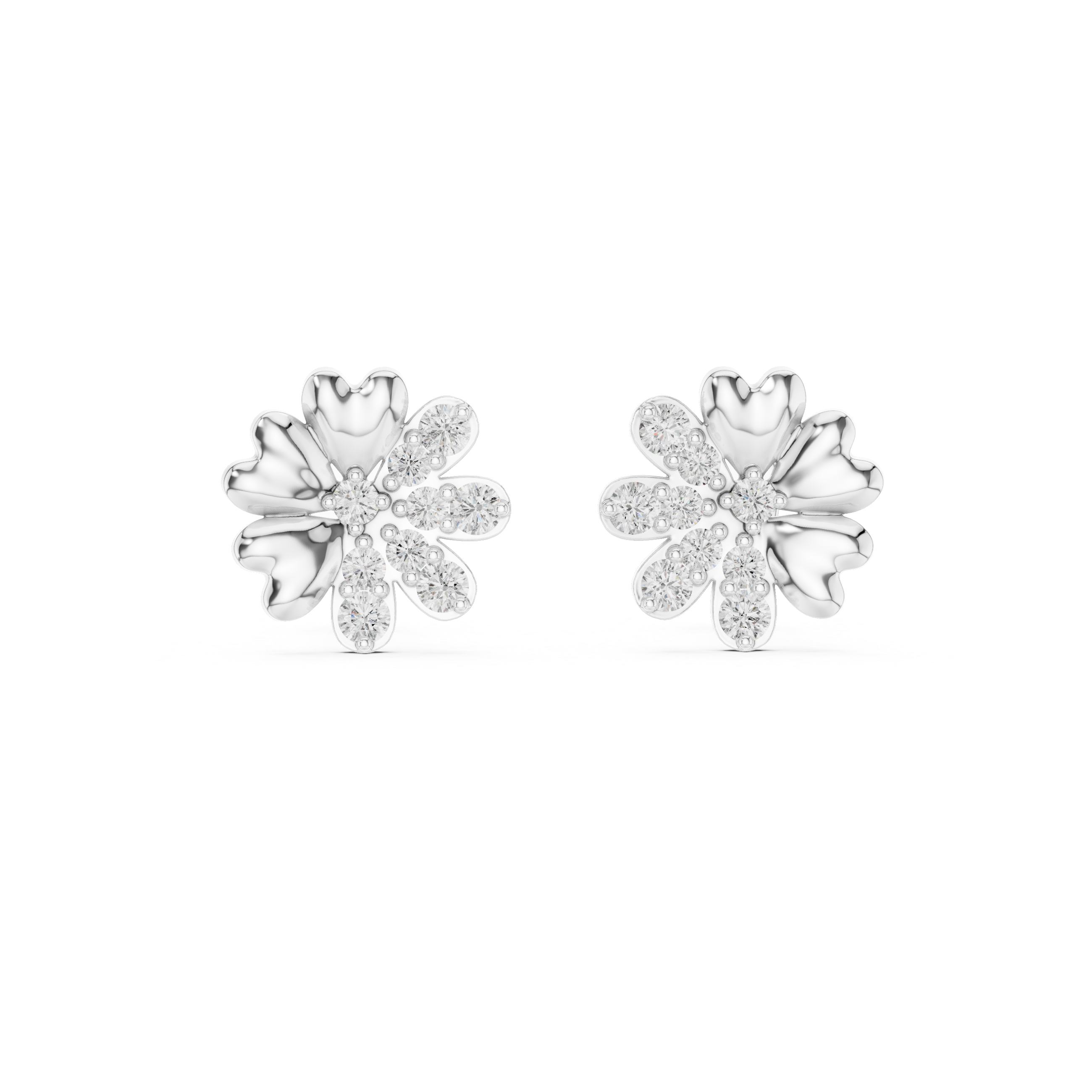 Miraculous Lab grown diamond Earrings motif