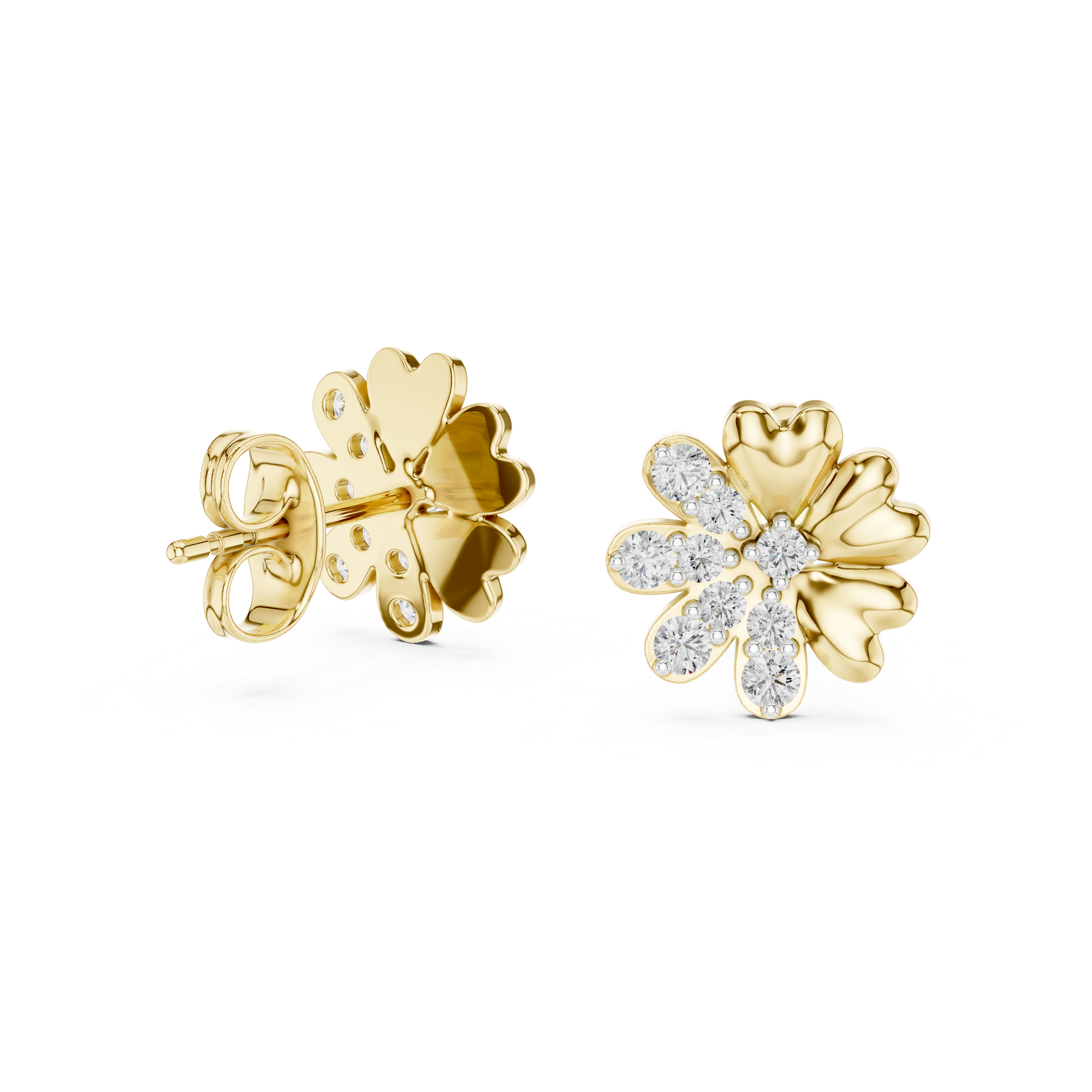 Miraculous Lab grown diamond Earrings motif