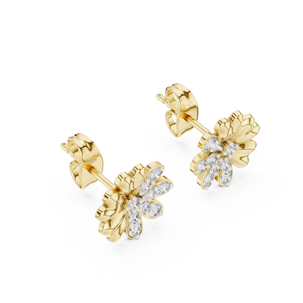 Miraculous Lab grown diamond Earrings motif