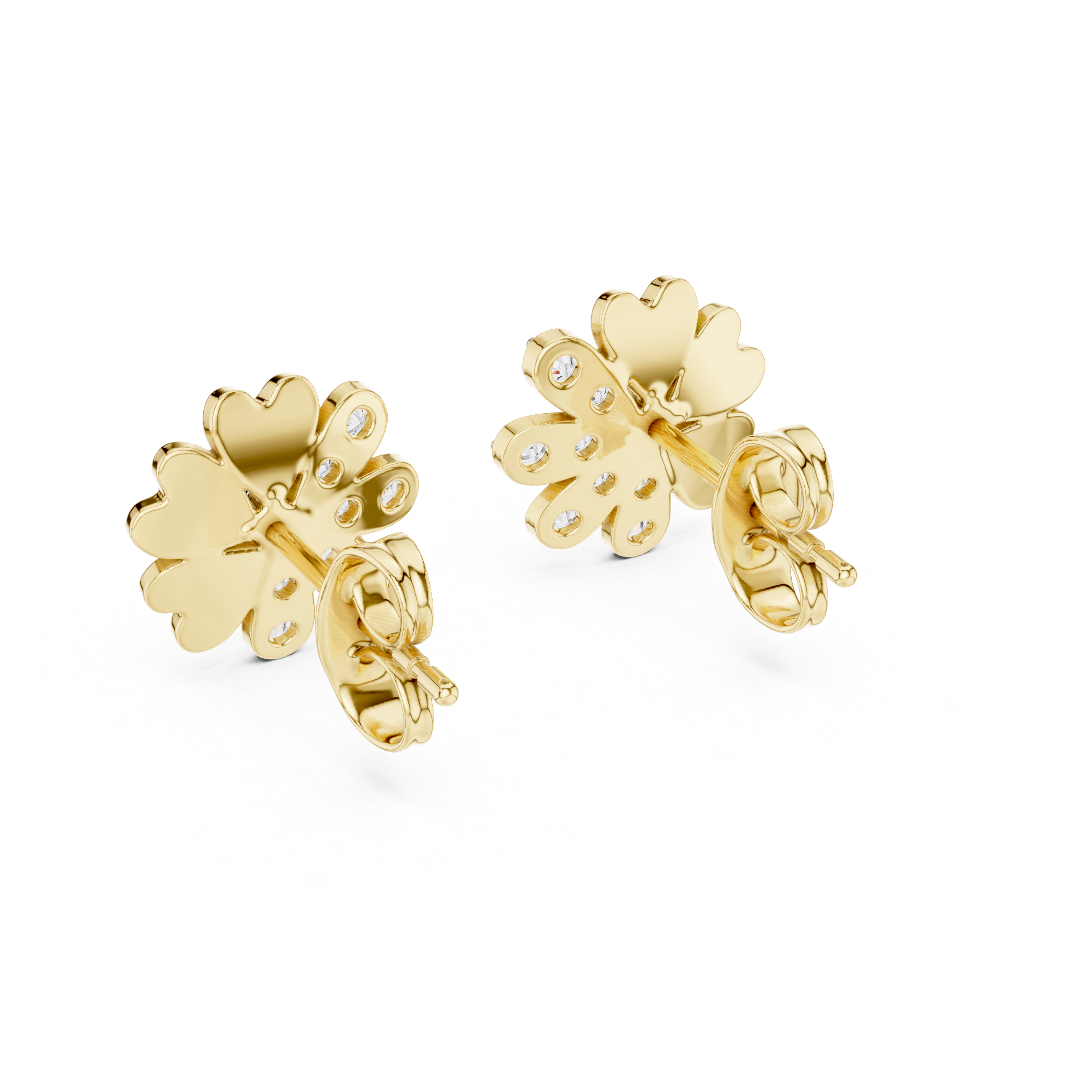Miraculous Lab grown diamond Earrings motif