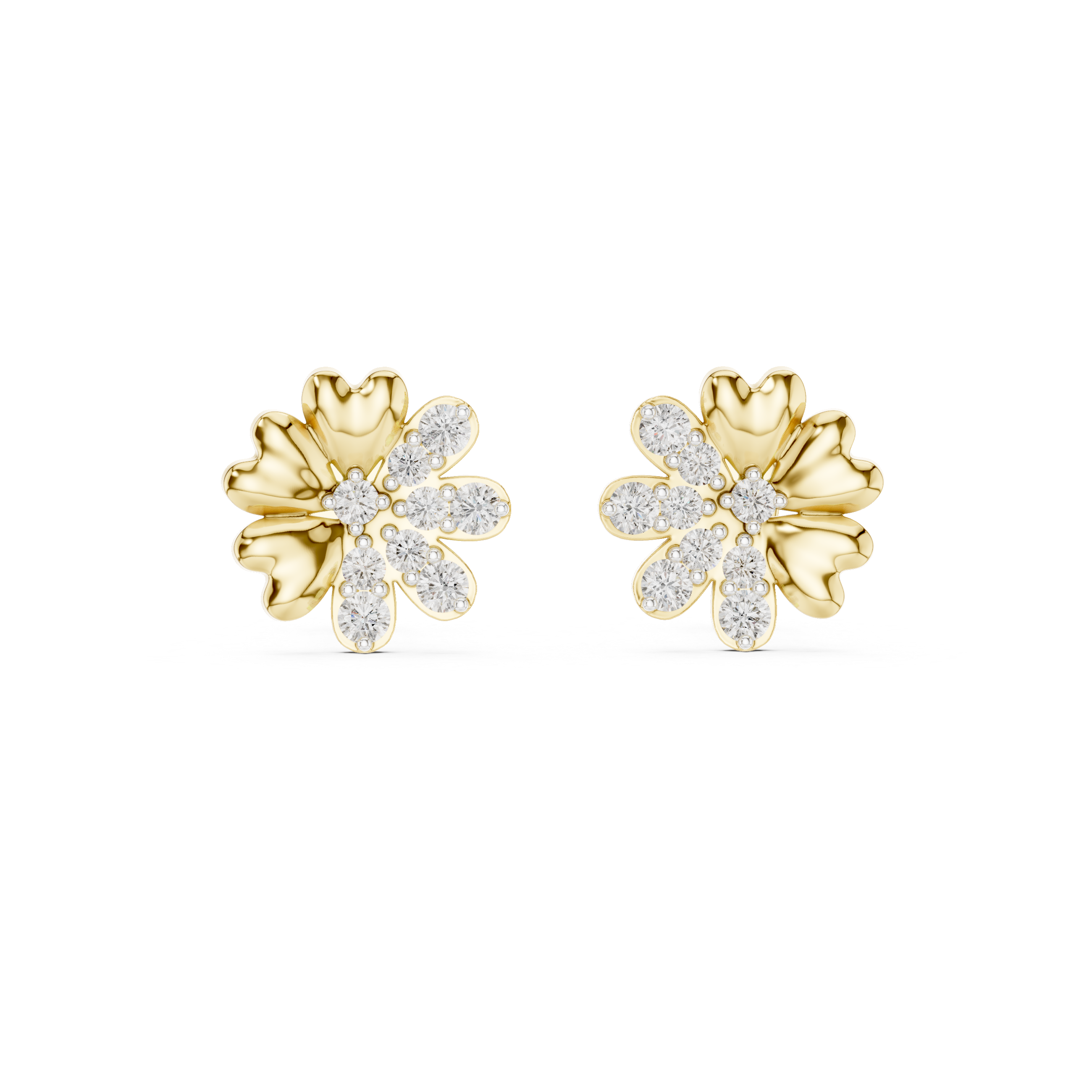 Miraculous Lab grown diamond Earrings motif