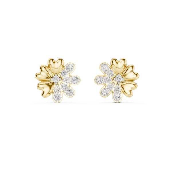 Miraculous Lab grown diamond Earrings motif